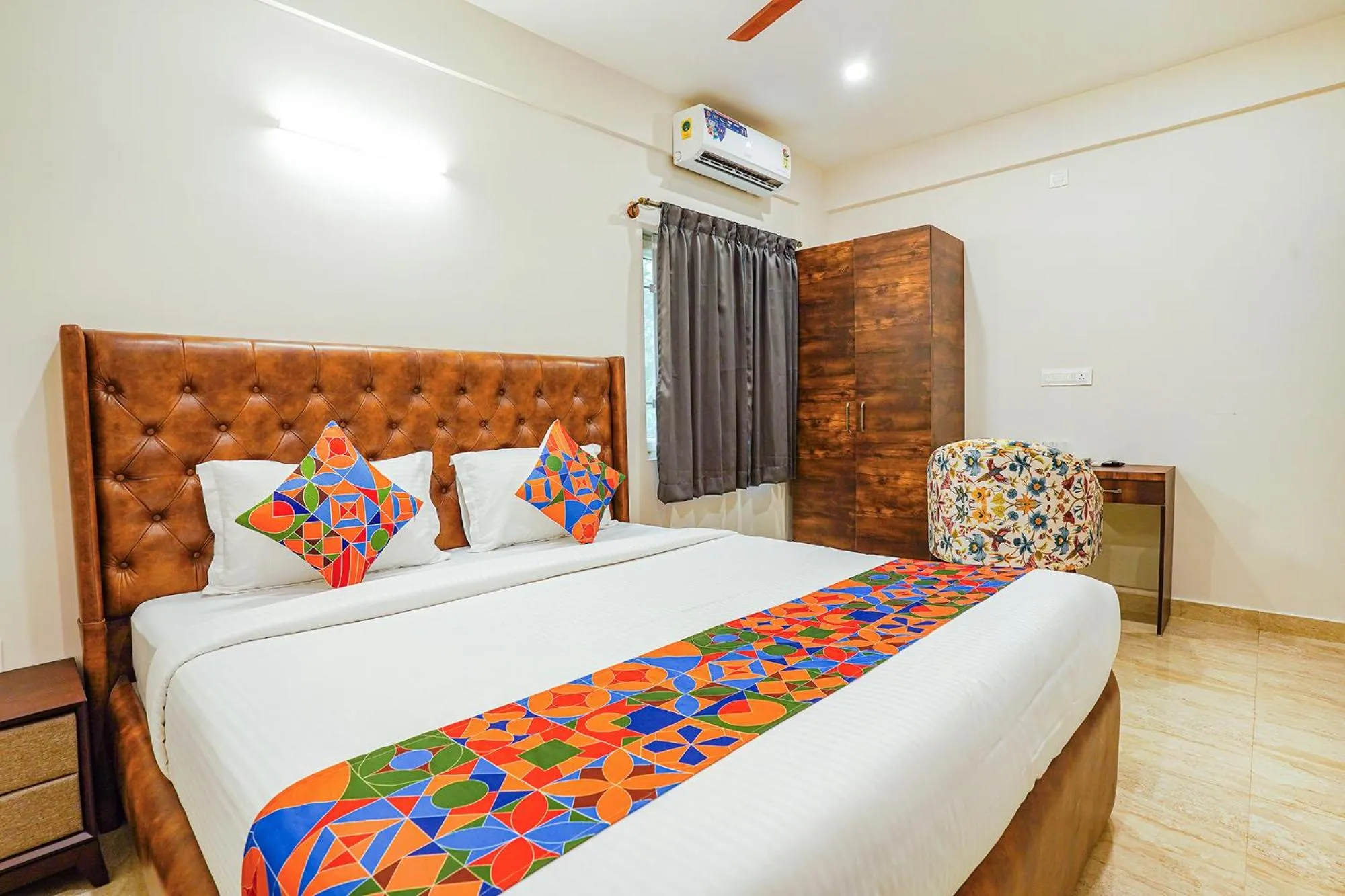 Bed in FabHotel The Pearl Boutique - Electronic City