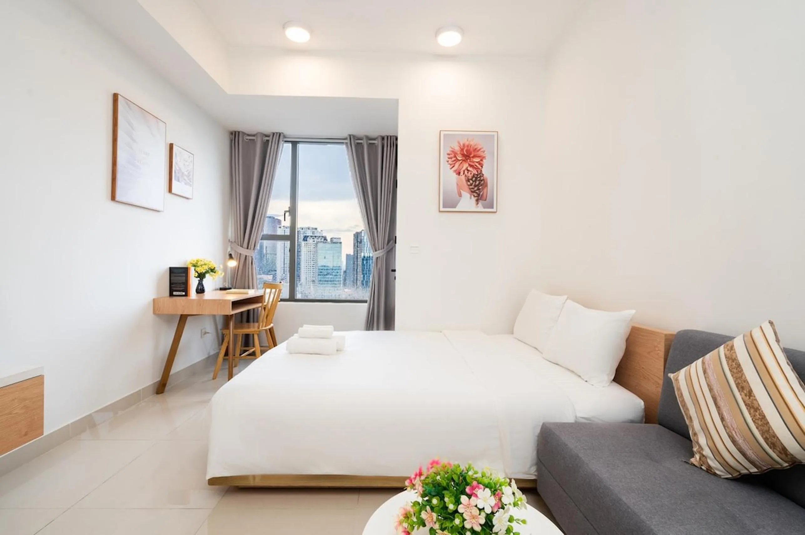 Bed in The RiverGate Apartments & Condo Saigon