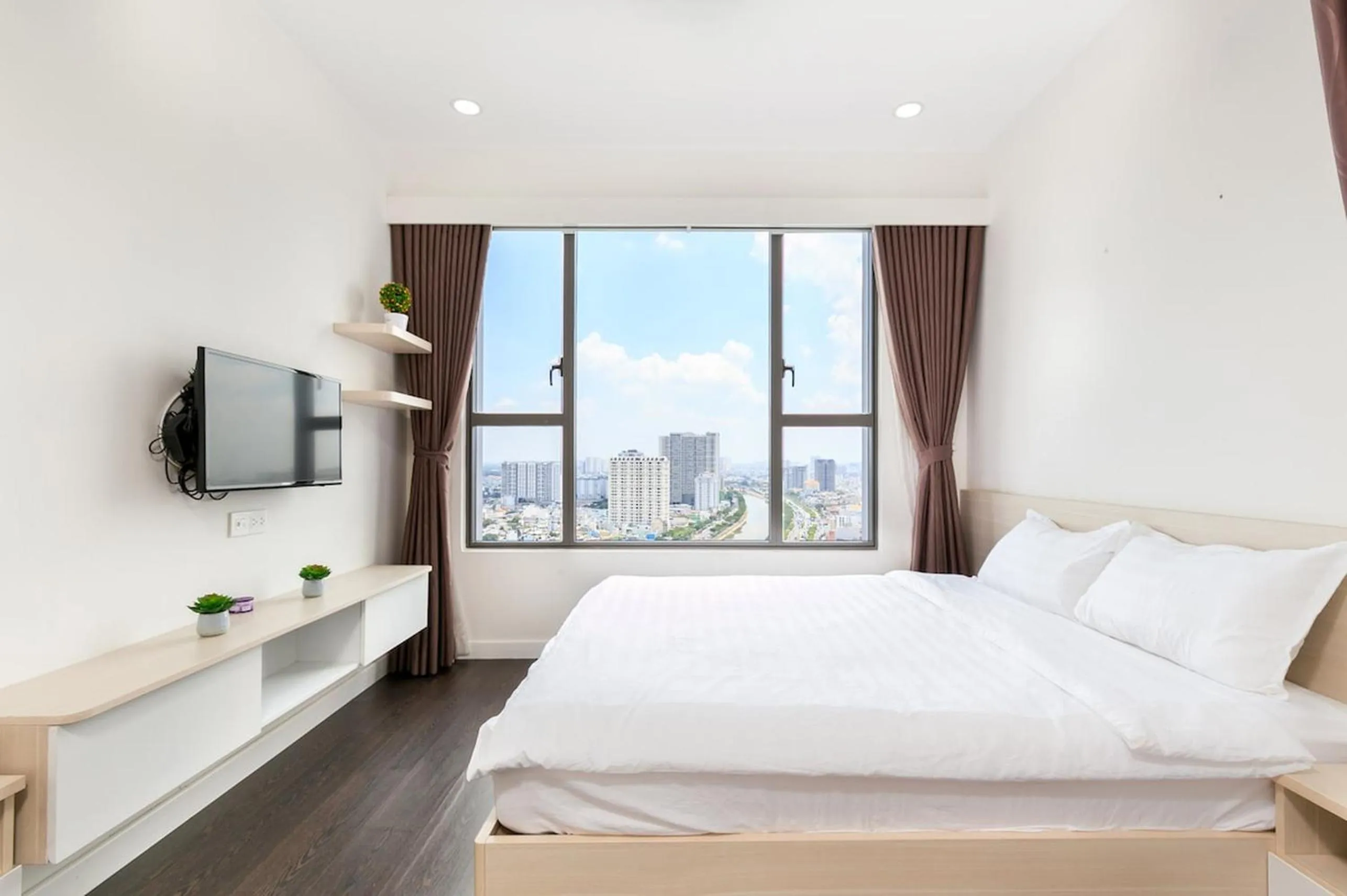 Bed in The RiverGate Apartments & Condo Saigon