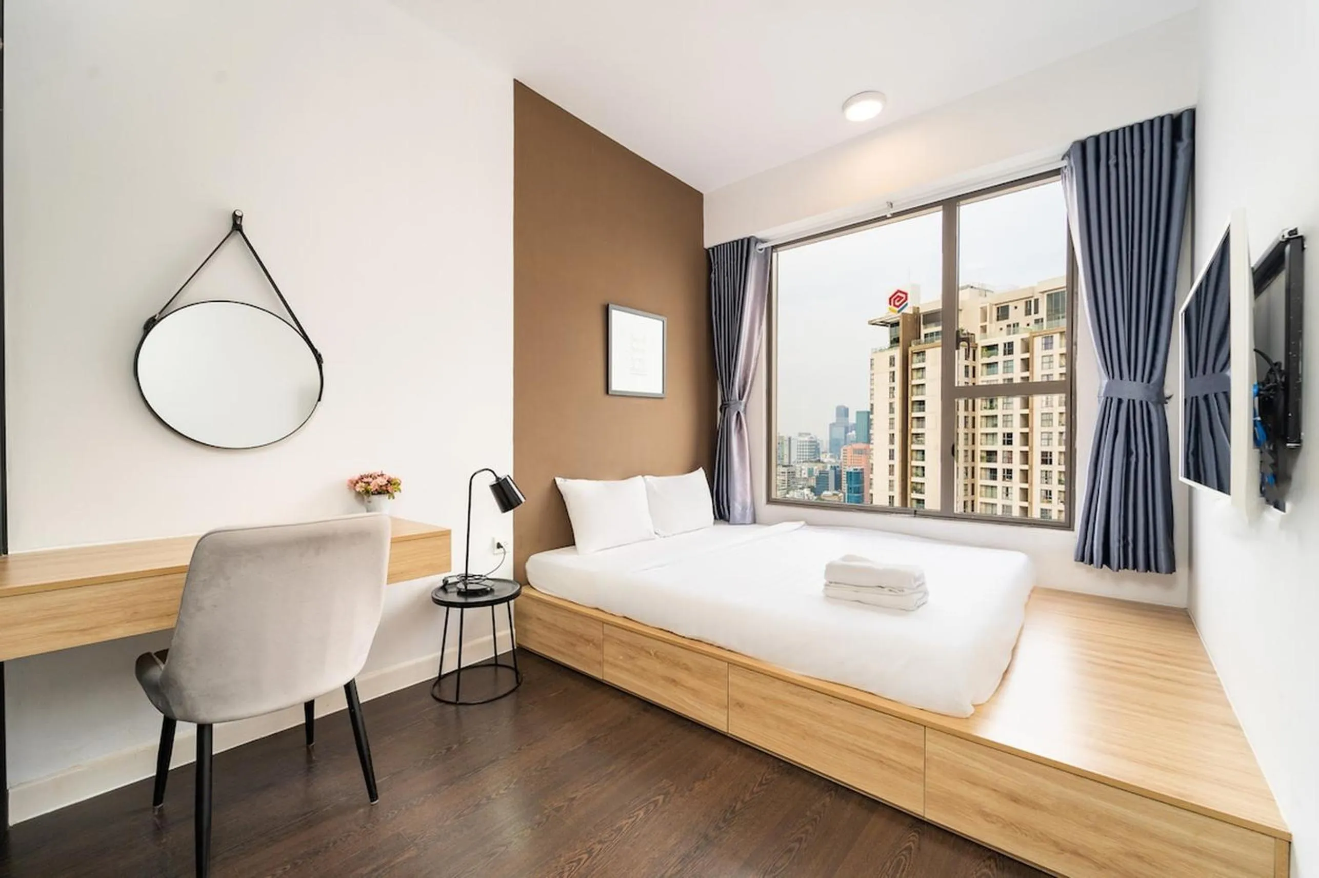 Bed in The RiverGate Apartments & Condo Saigon