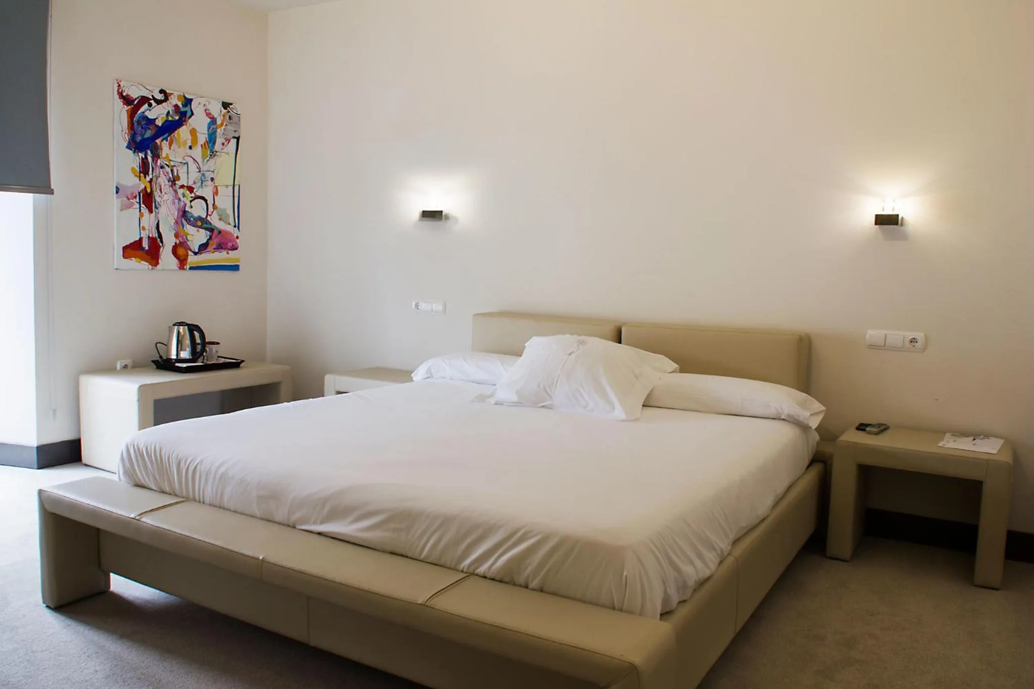 Bed in Hotel Teratermal