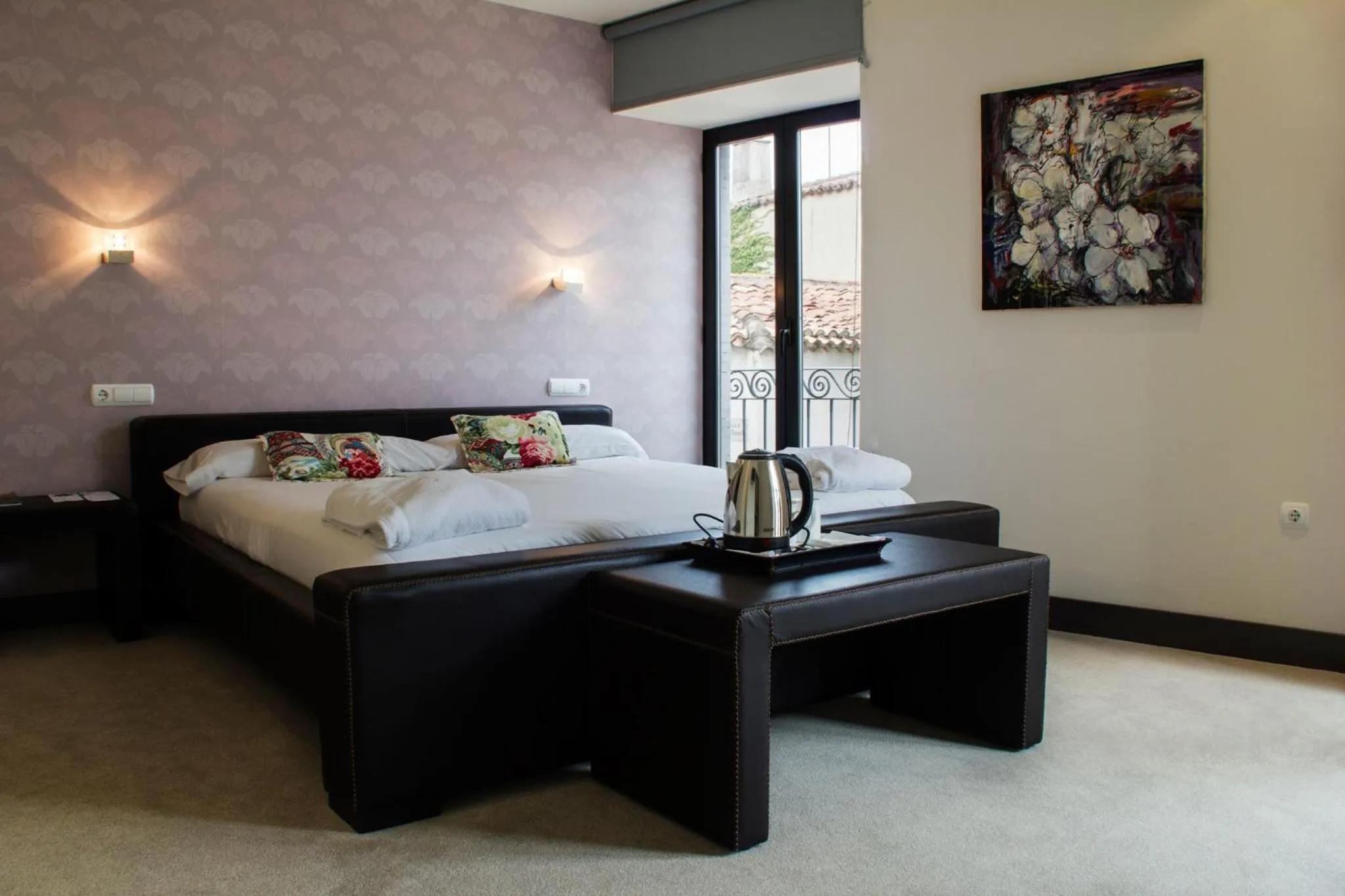 Bed in Hotel Teratermal