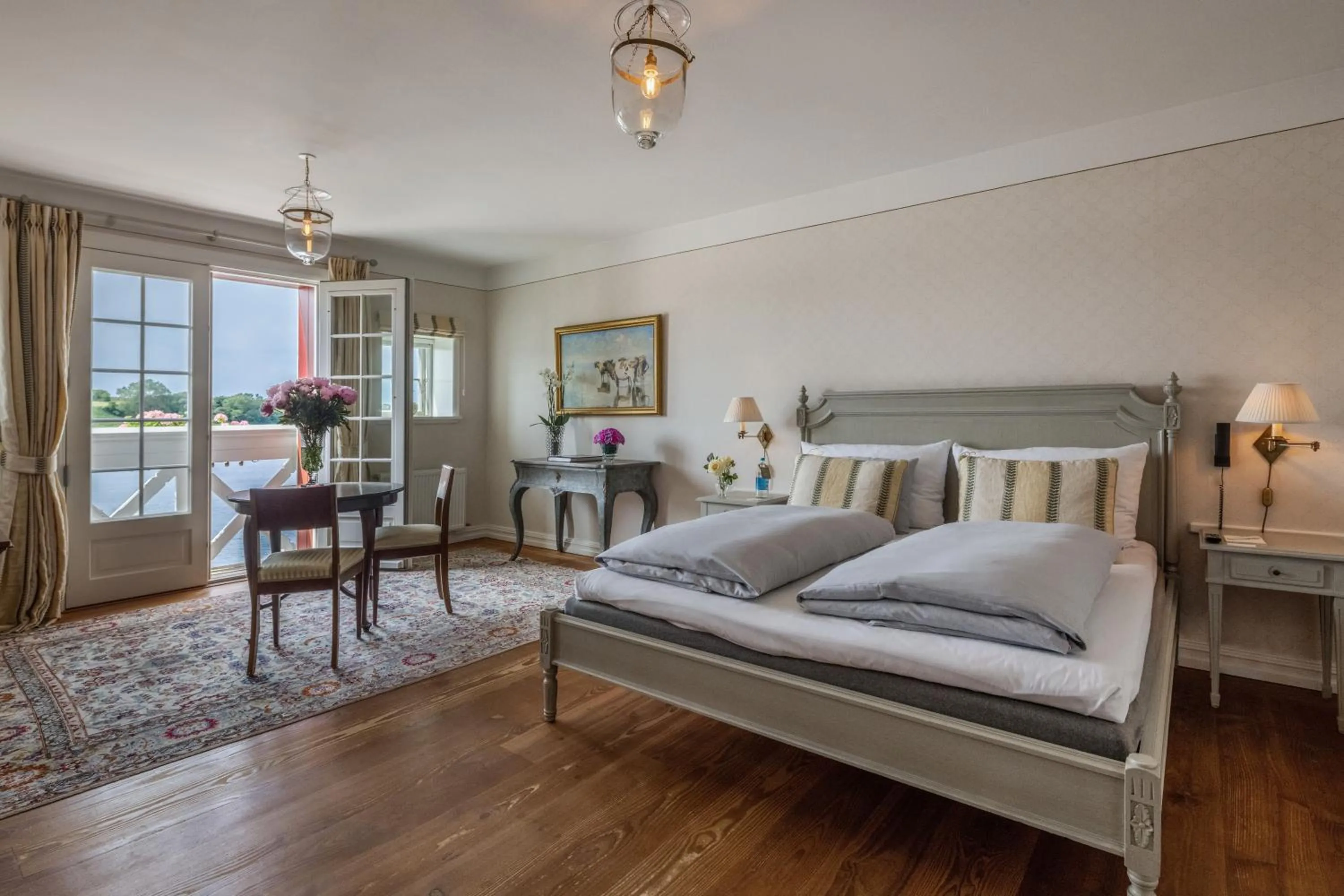 Bed in Dyvig Badehotel