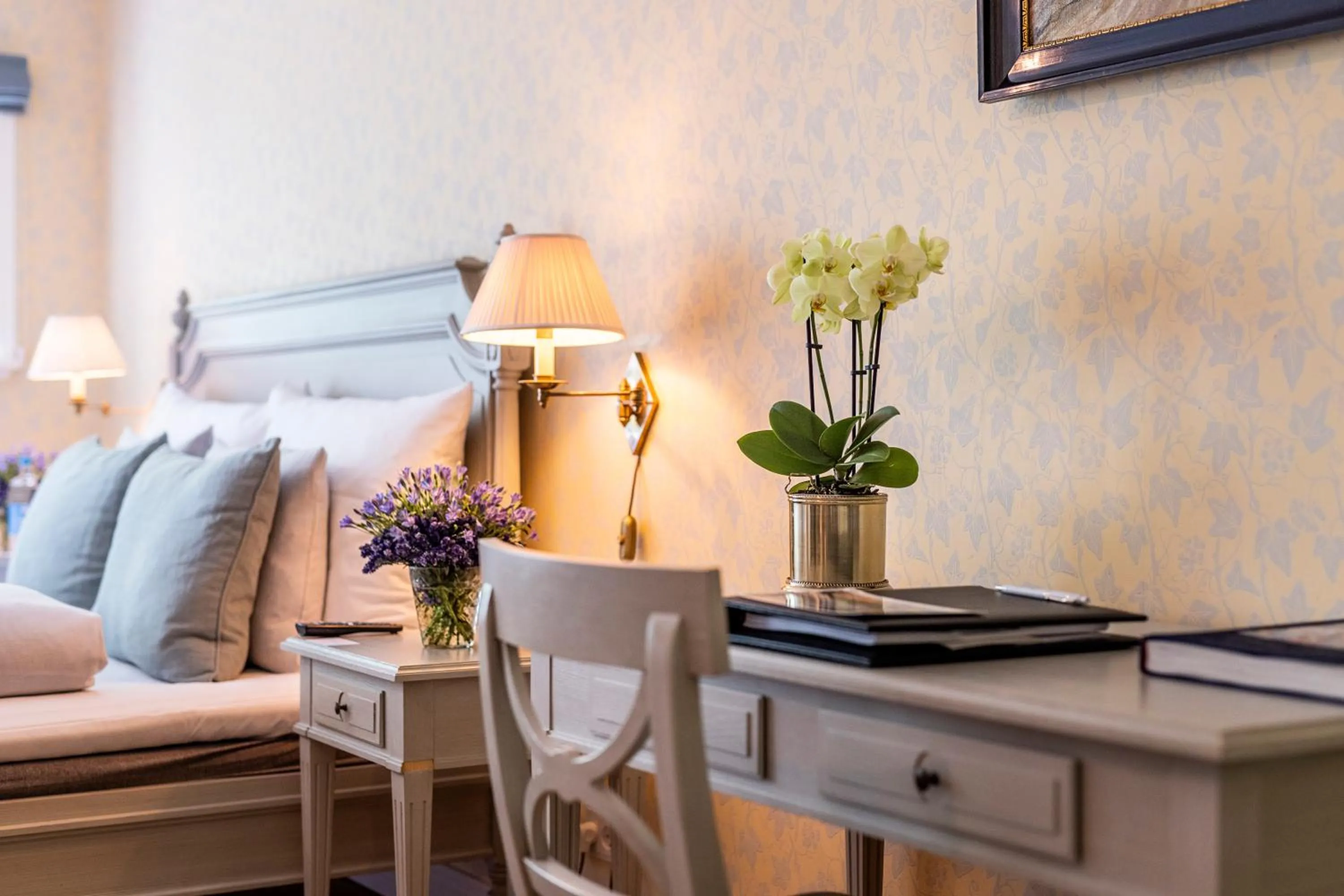 Bed in Dyvig Badehotel