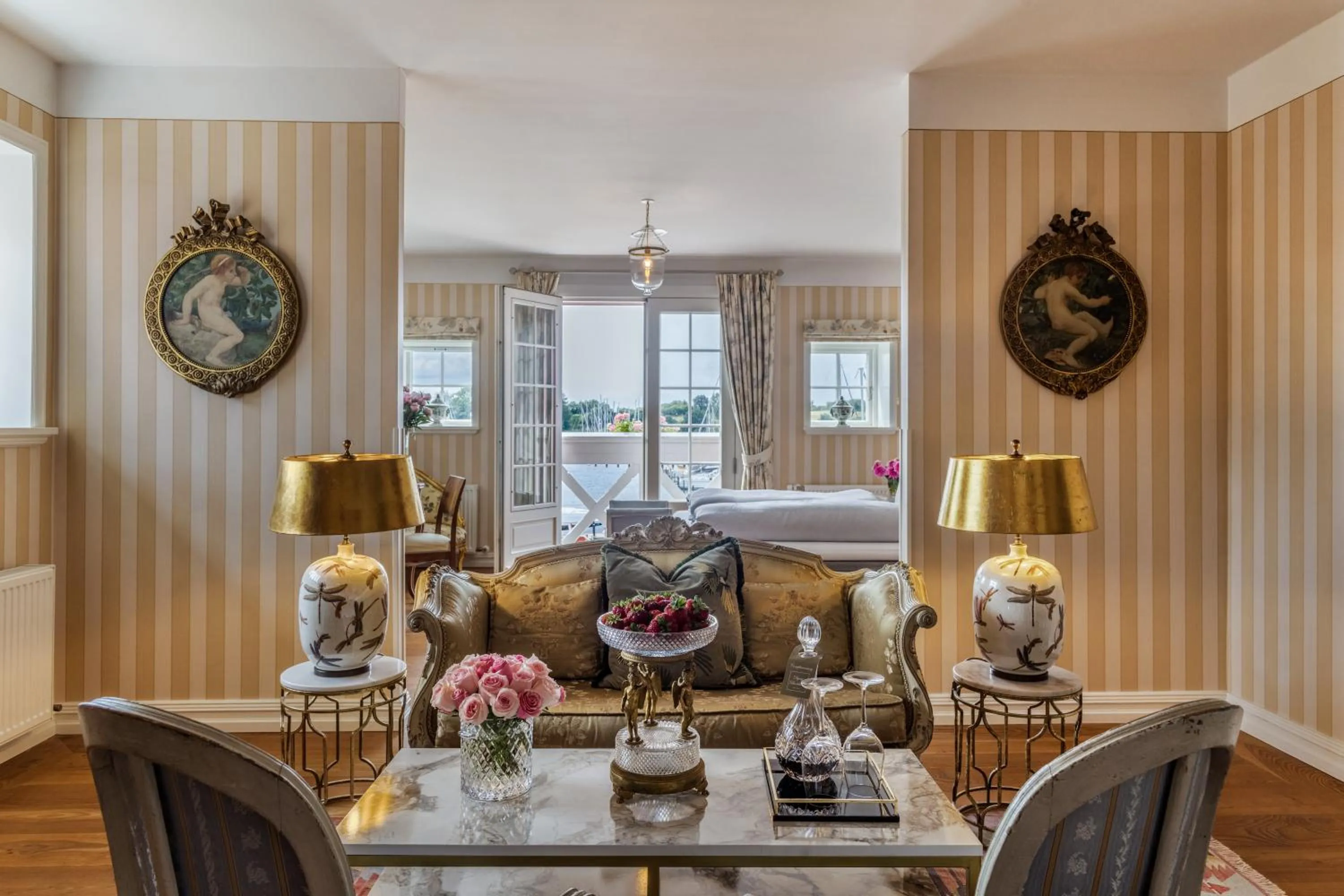 Bed in Dyvig Badehotel