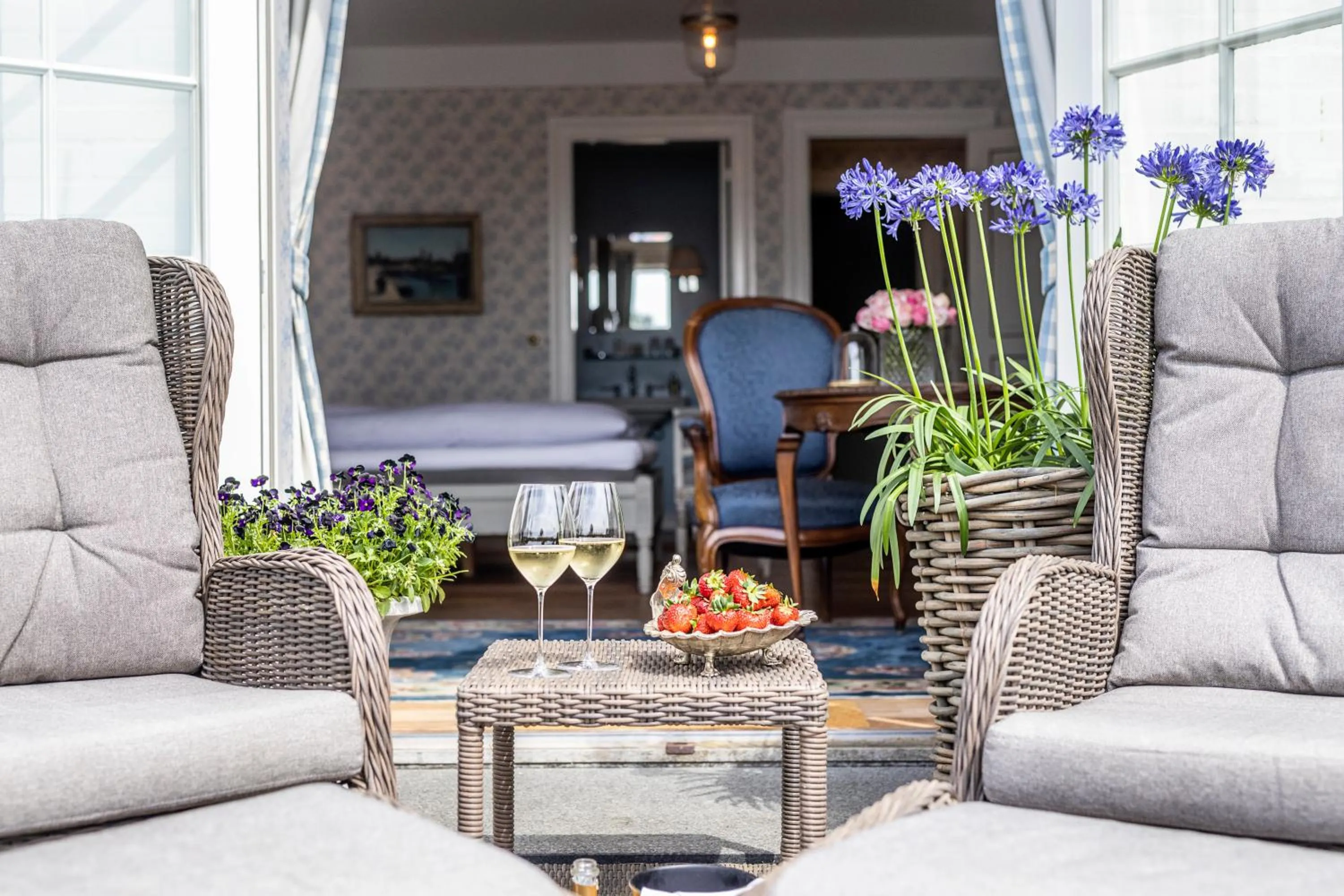 Balcony/Terrace in Dyvig Badehotel