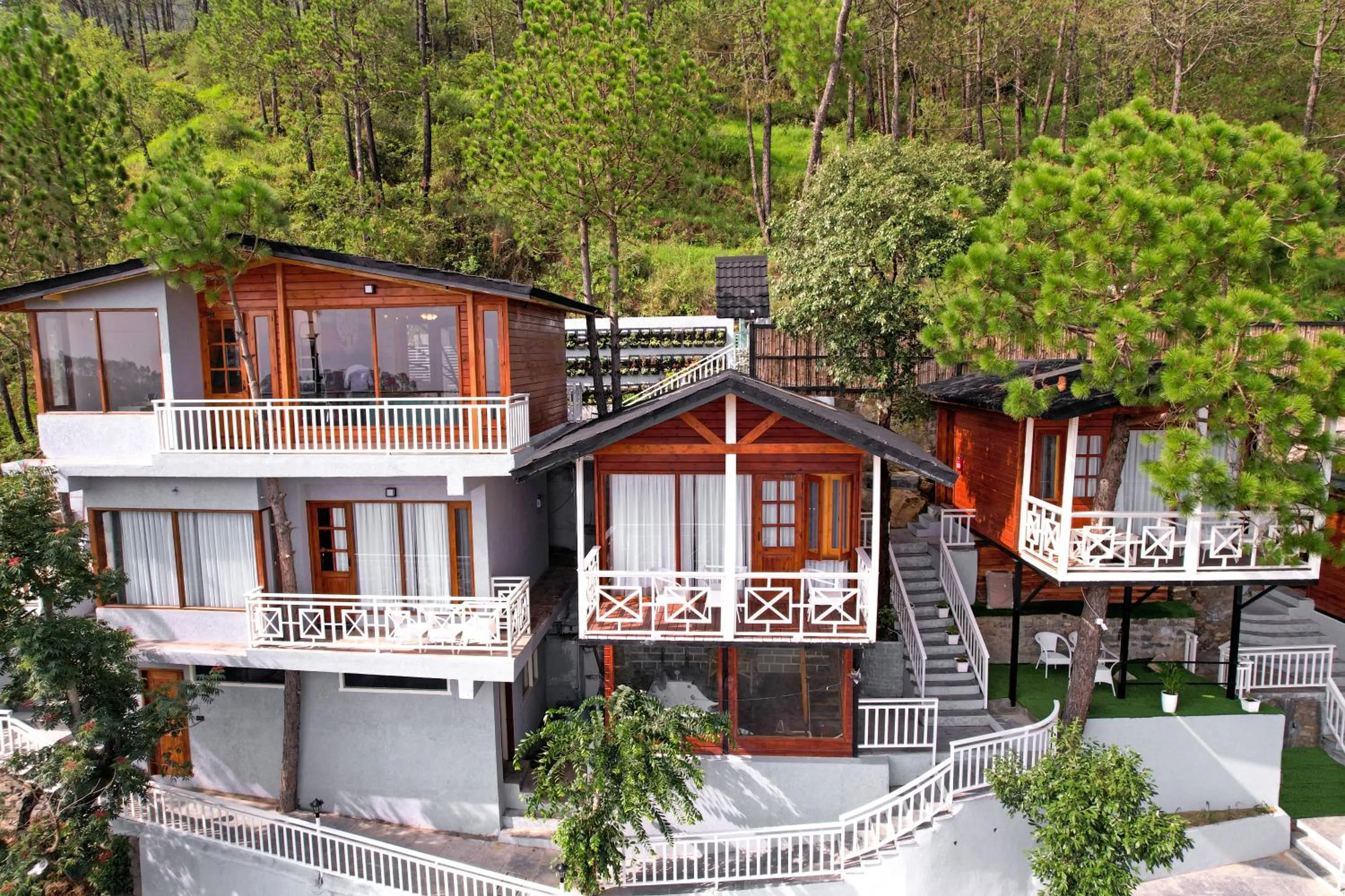 Day in Koro Treehouse Resort Luxury Wooden Cottages and Villas with Private Pool