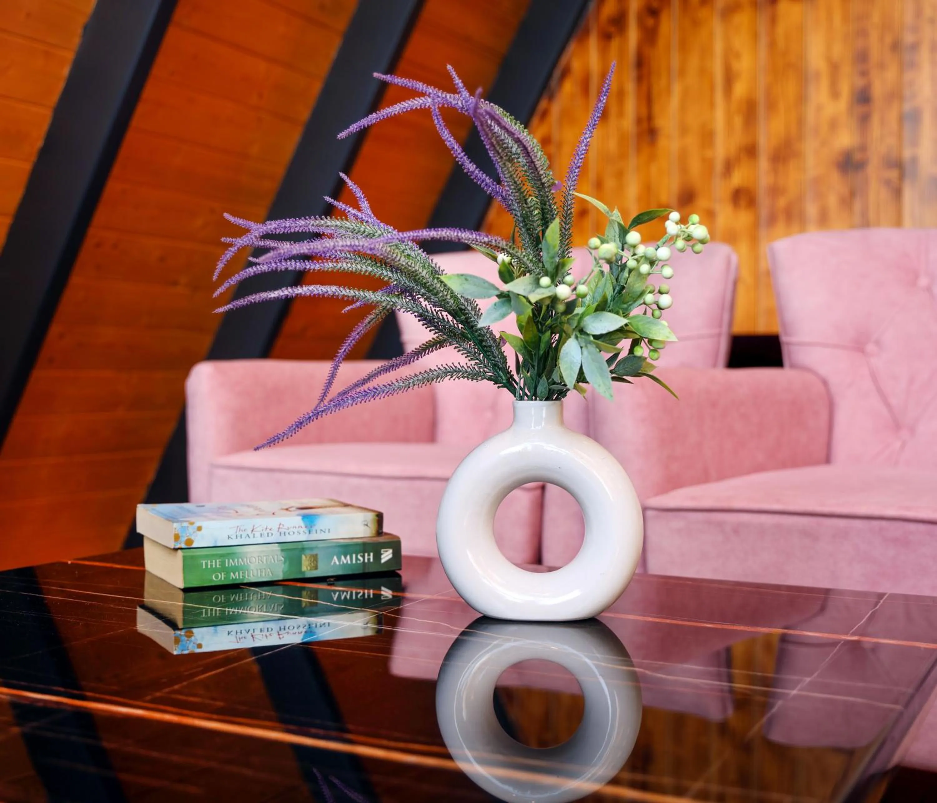 Library in Koro Treehouse Resort Luxury Wooden Cottages and Villas with Private Pool