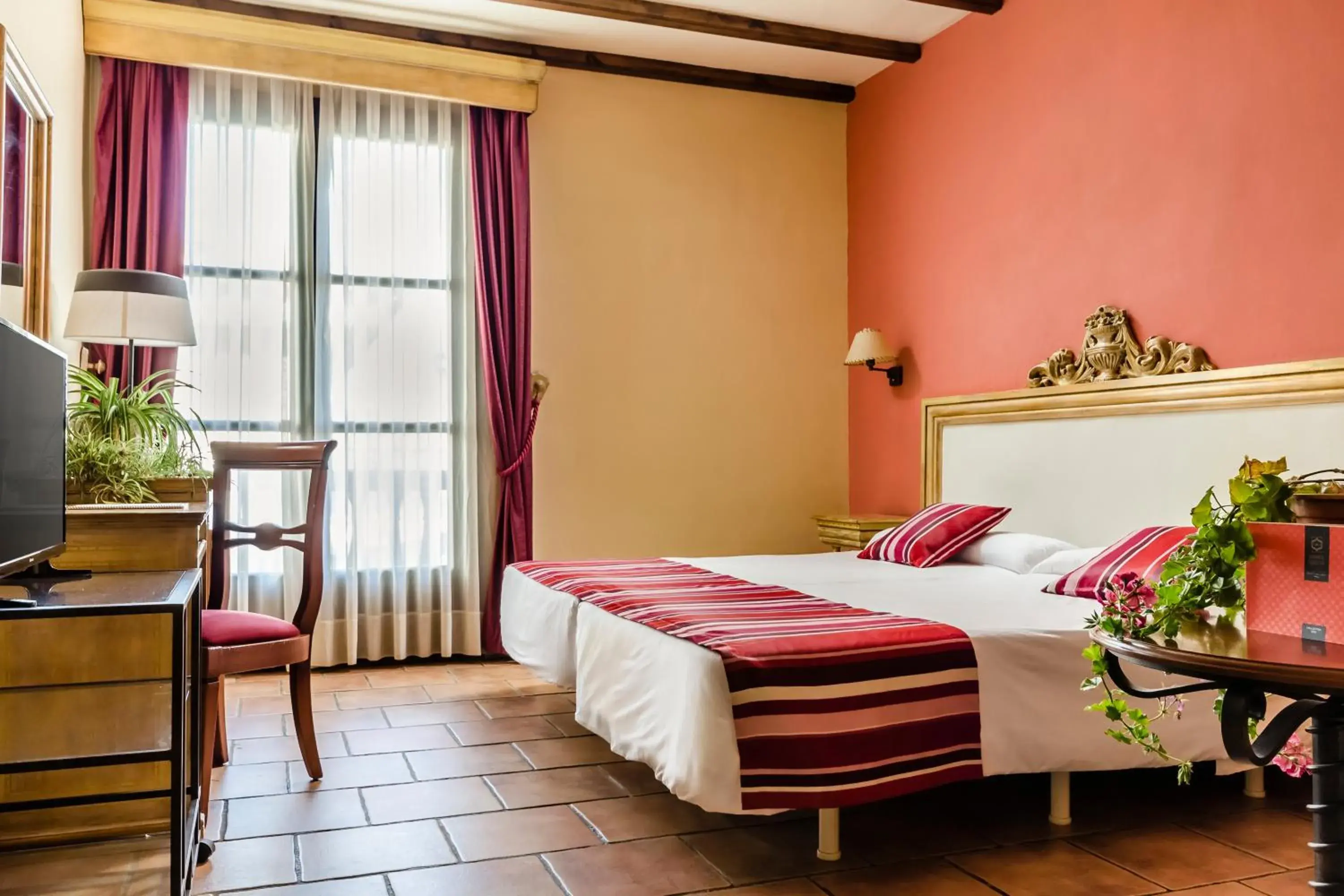 Bed in Hotel Rural Los Nogales Bed in Hotel Rural Los Nogales