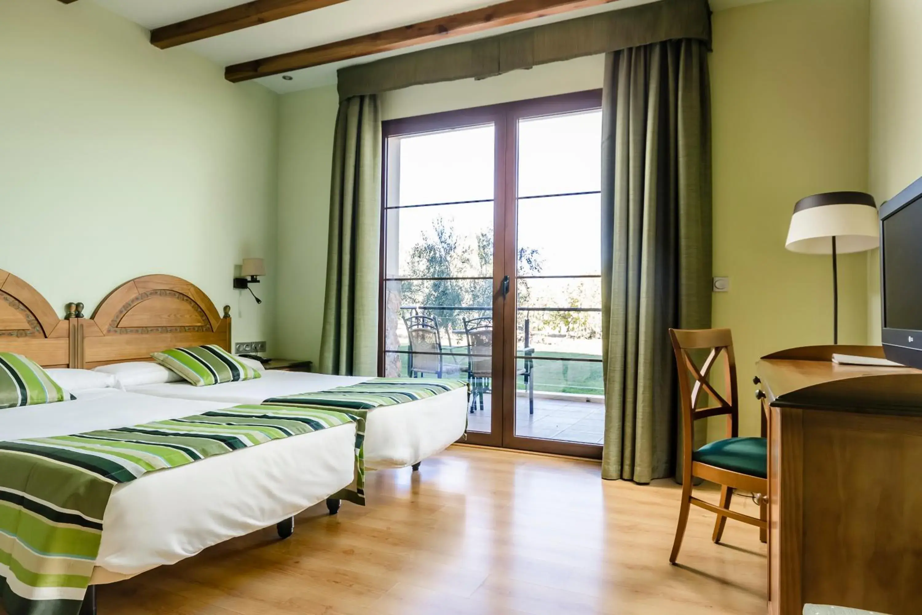 Bed in Hotel Rural Los Nogales Bed in Hotel Rural Los Nogales