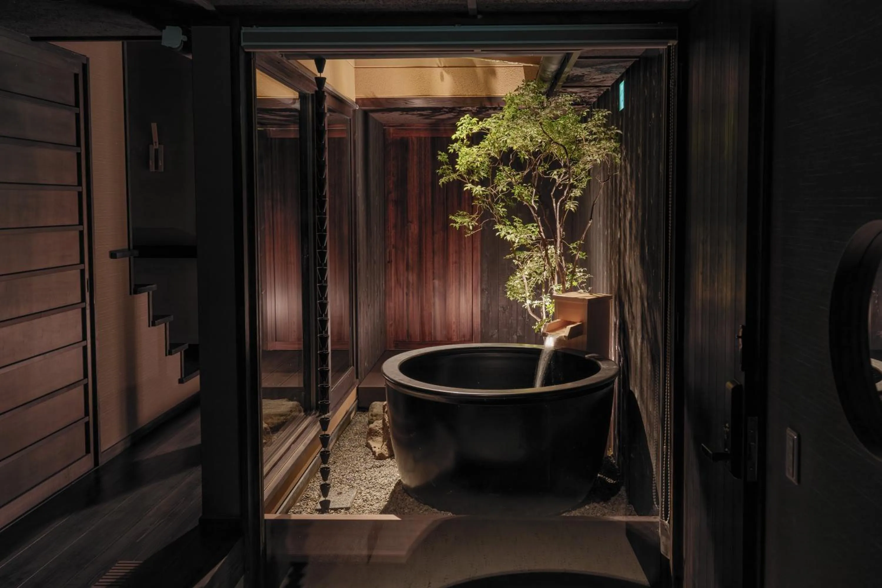 Open Air Bath in ROJIYU Kyoto