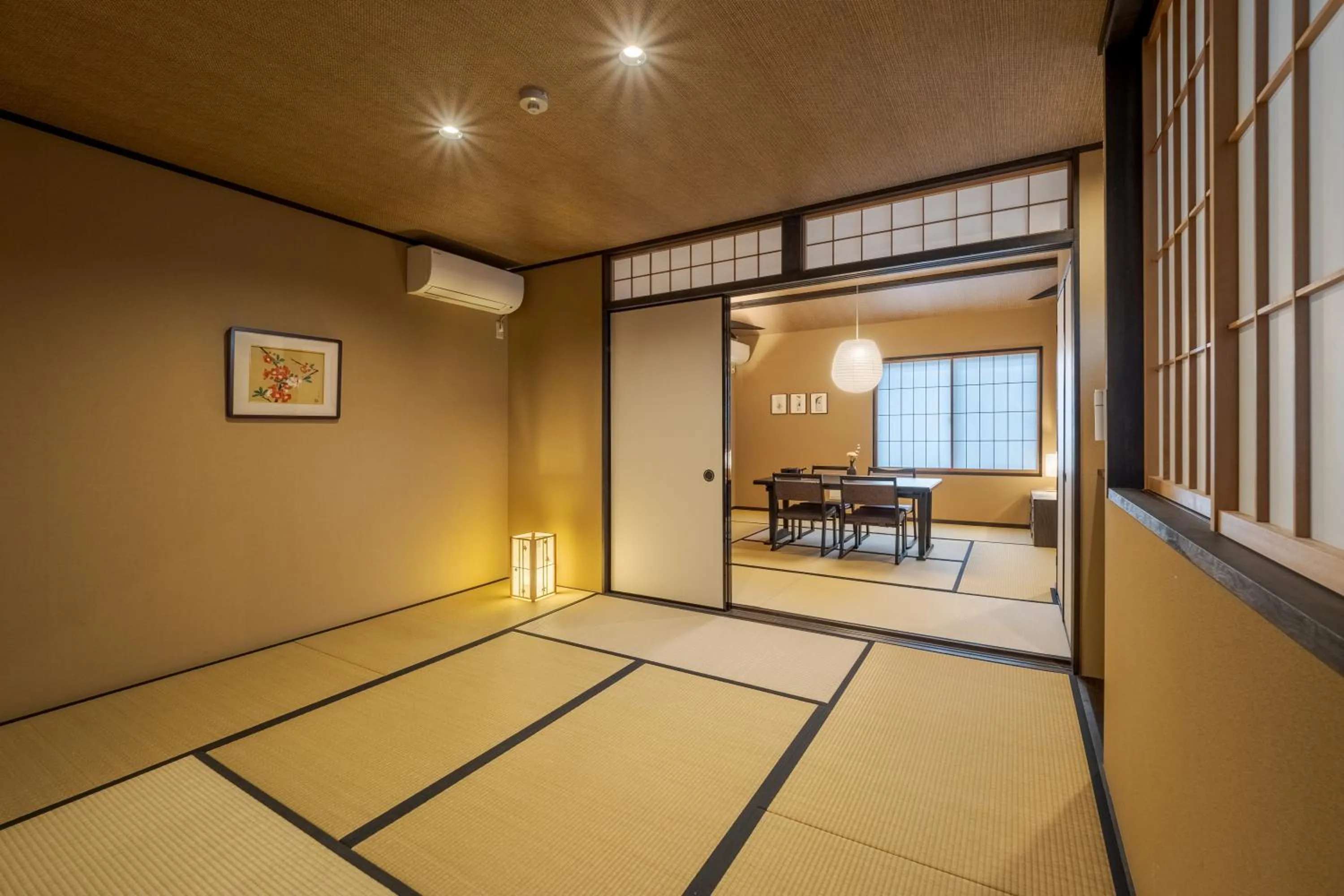 Dining area in ROJIYU Kyoto