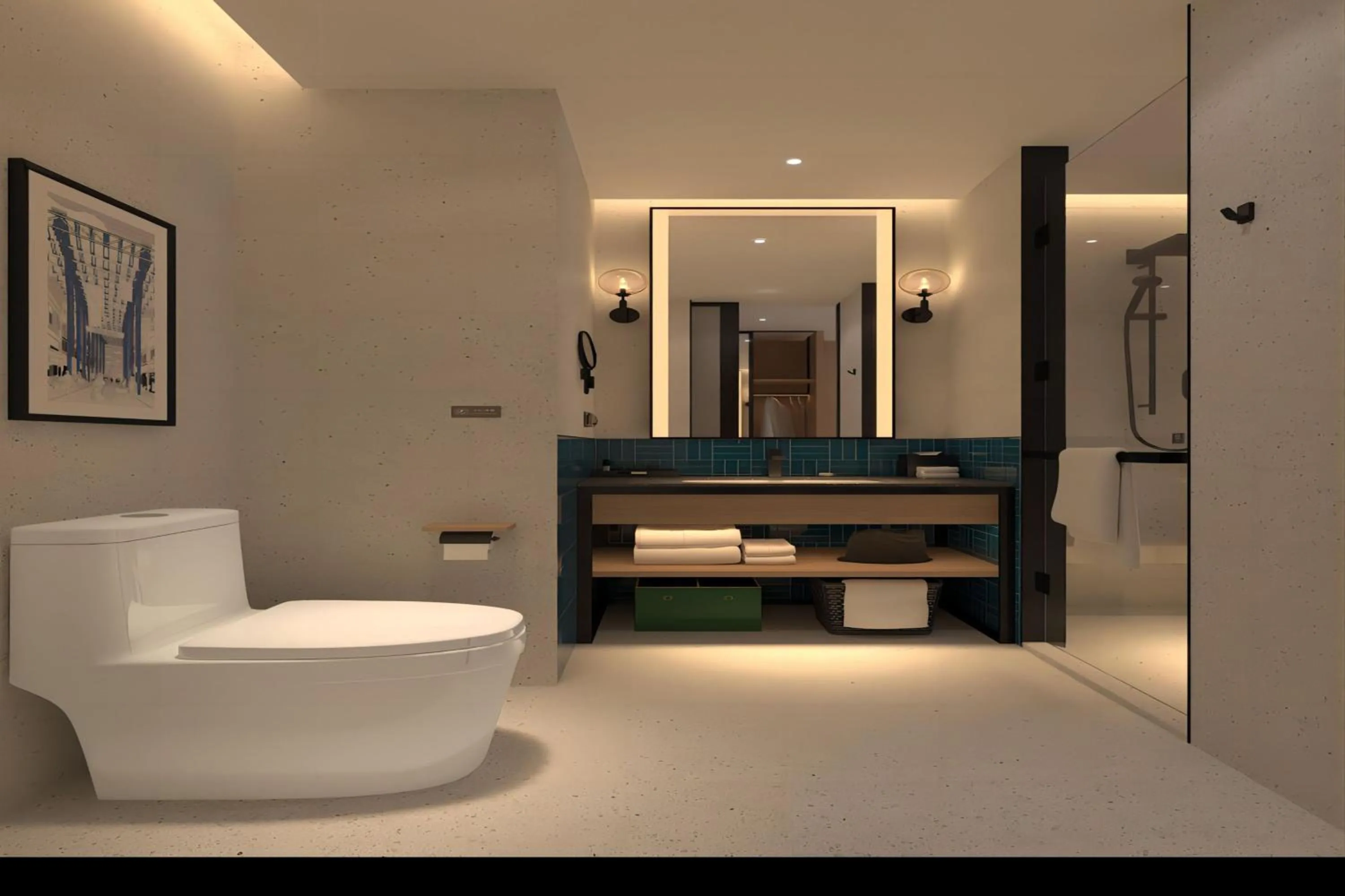 Photo of the whole room, Bed in Four Points by Sheraton Huzhou