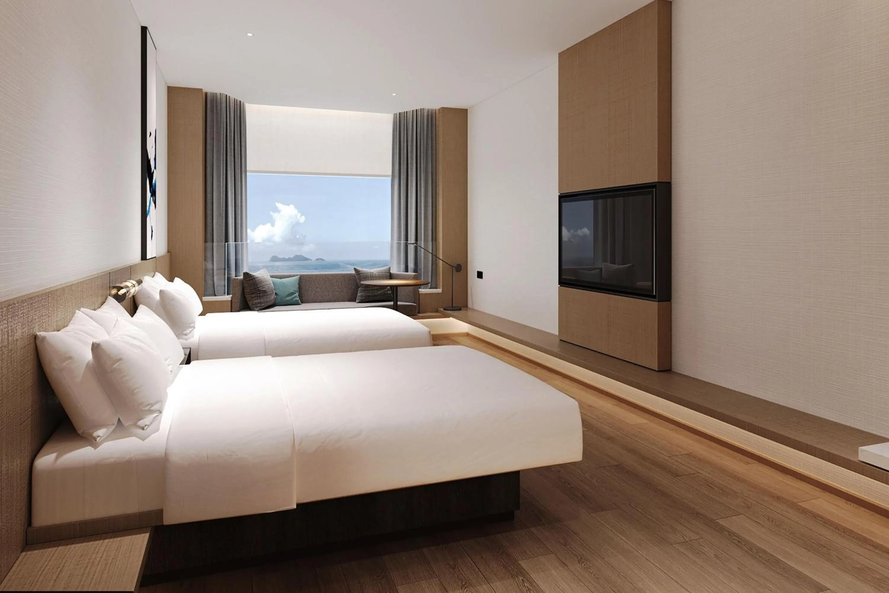 Photo of the whole room, Bed in Fairfield by Marriott Yantai