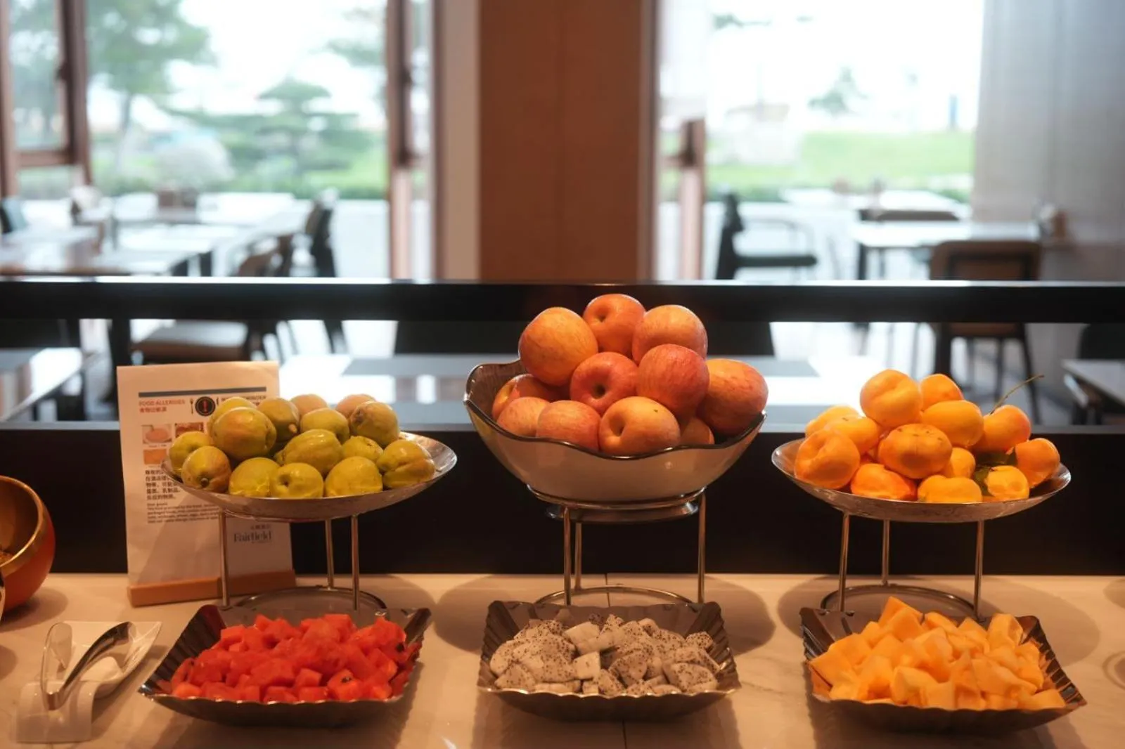 Buffet breakfast in Fairfield by Marriott Yantai
