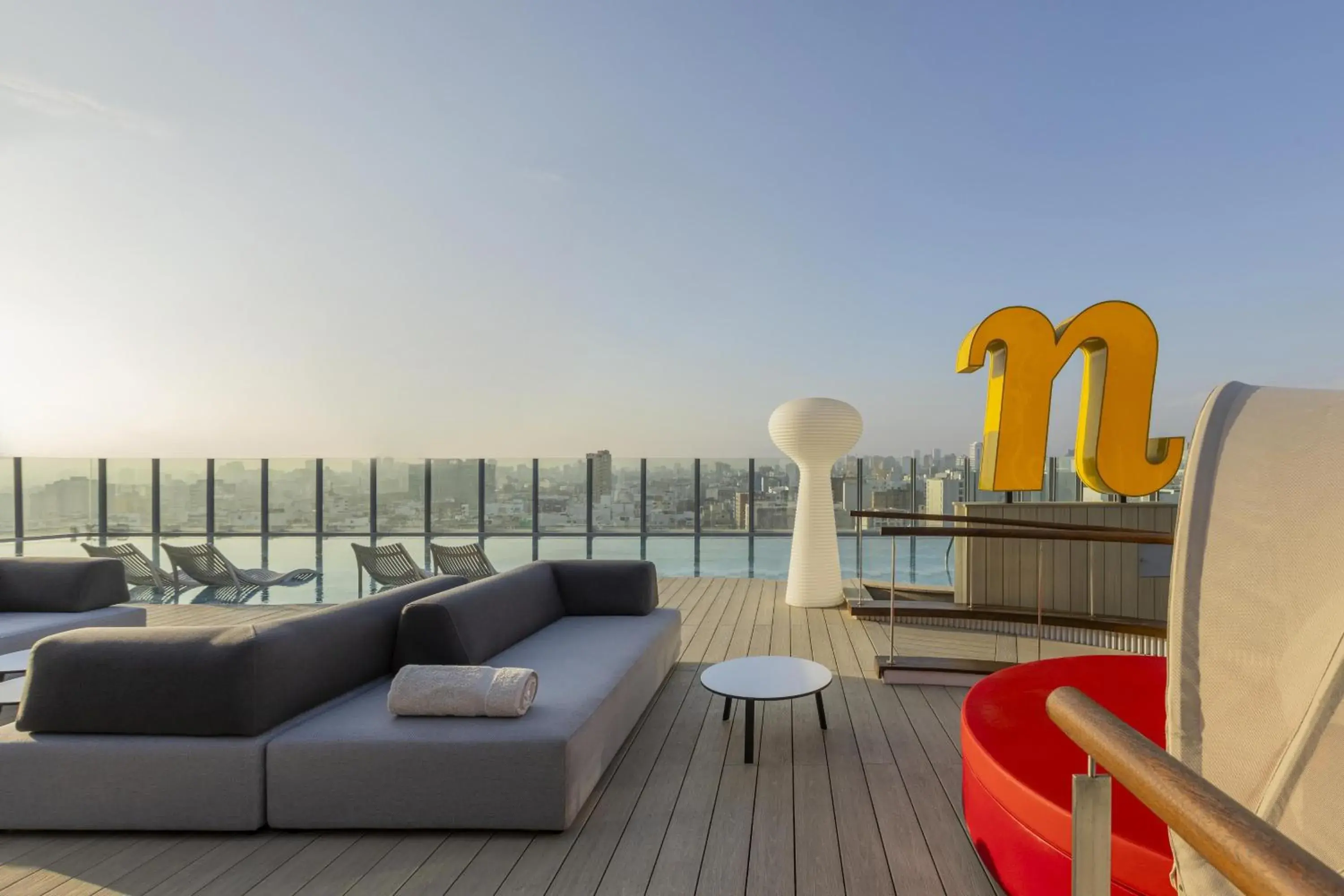 Pool view in Nhow Lima Pool view in Nhow Lima