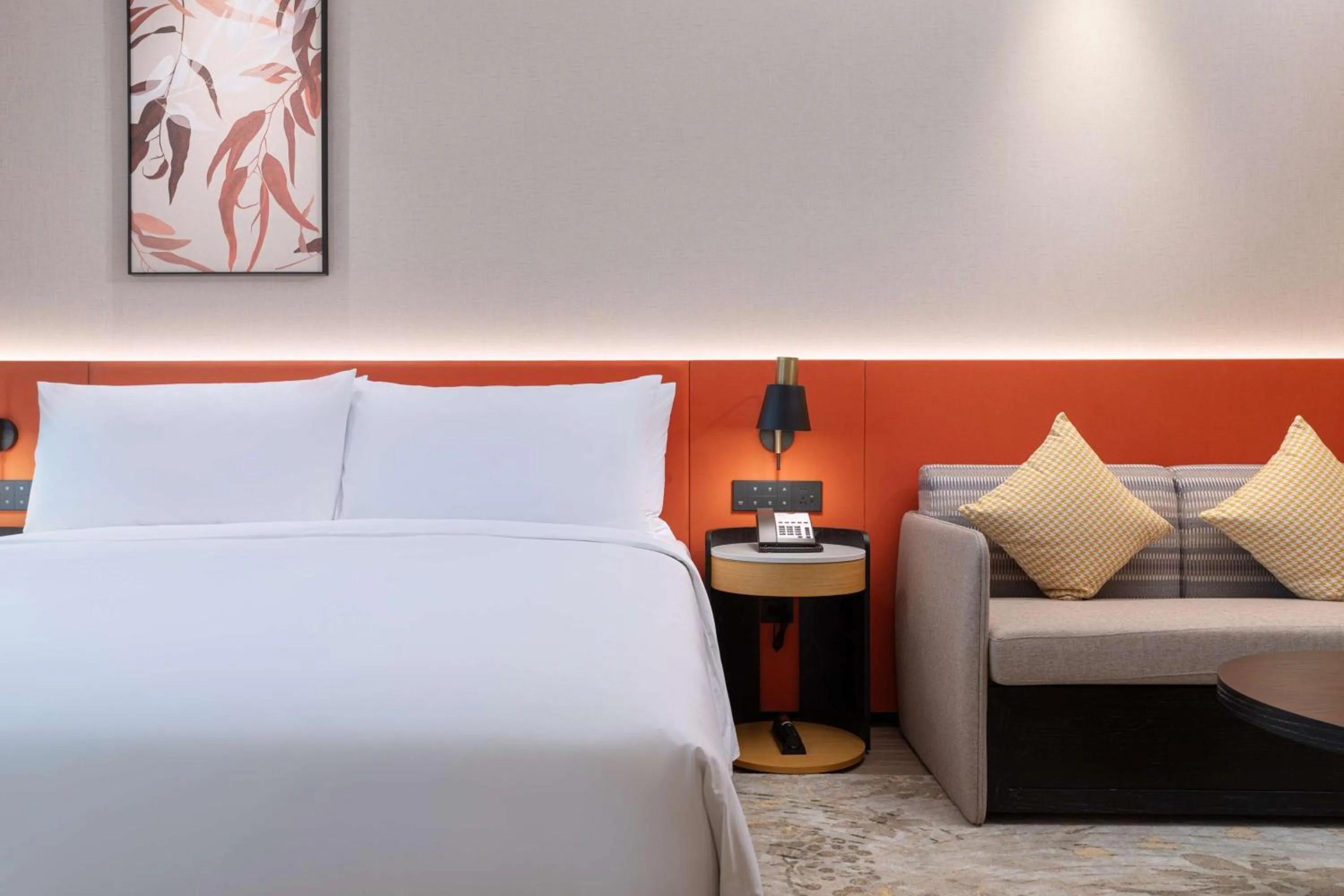 Bed in Hilton Garden Inn Beijing Huaxiang Tiantan Hospital