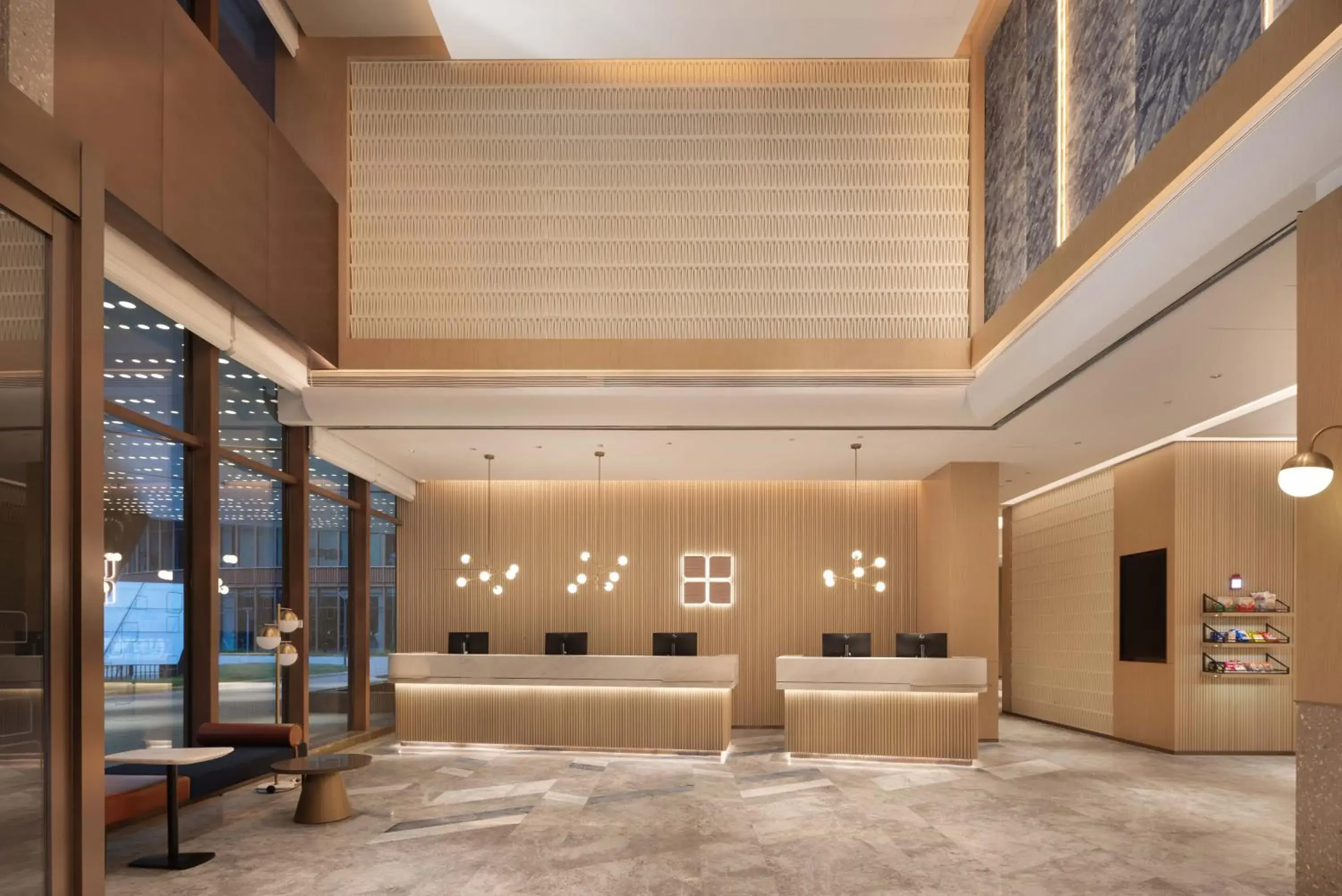 Lobby or reception in Hilton Garden Inn Jingdezhen Taoyuan Valley Lobby or reception in Hilton Garden Inn Jingdezhen Taoyuan Valley