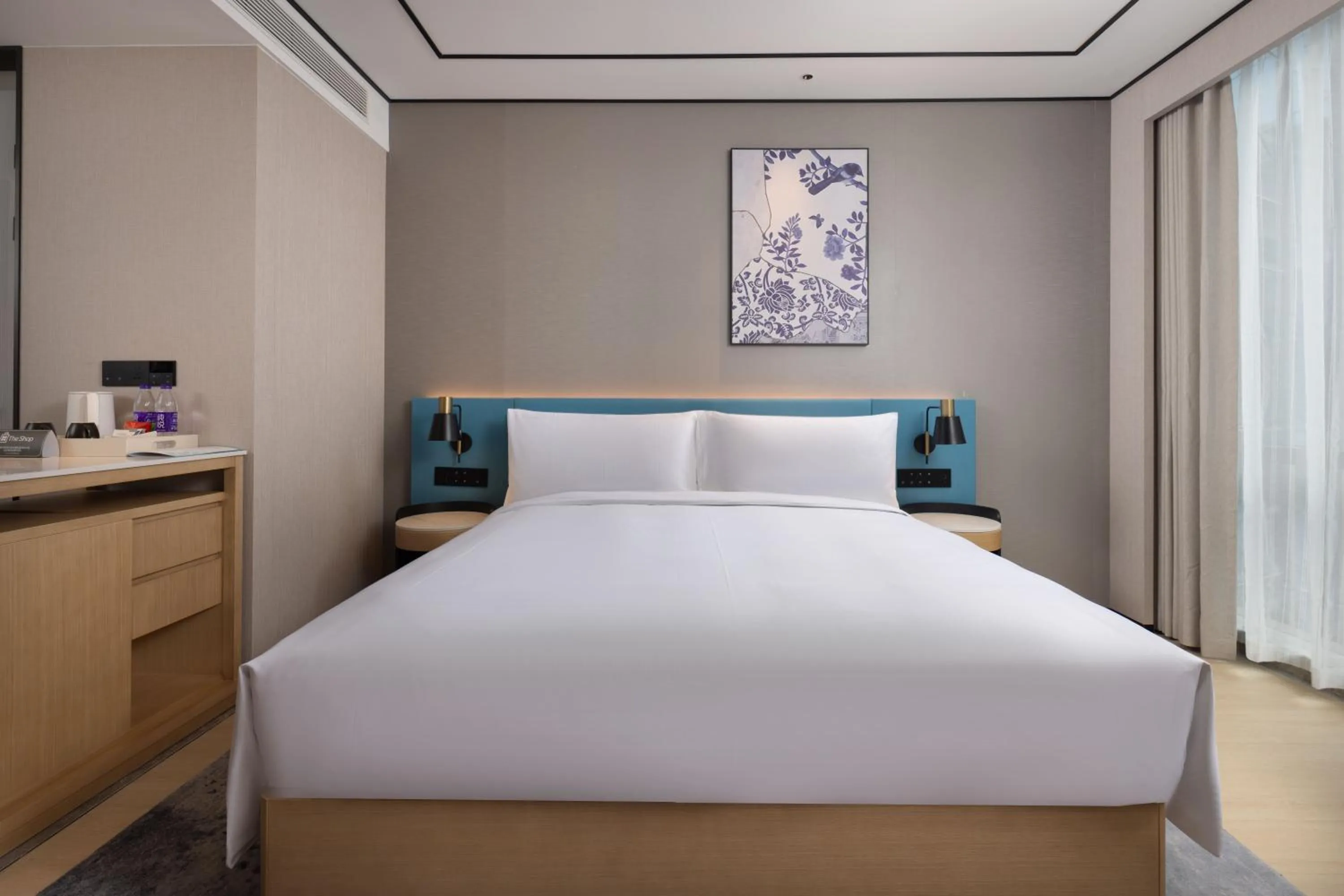 Bed in Hilton Garden Inn Jingdezhen Taoyuan Valley