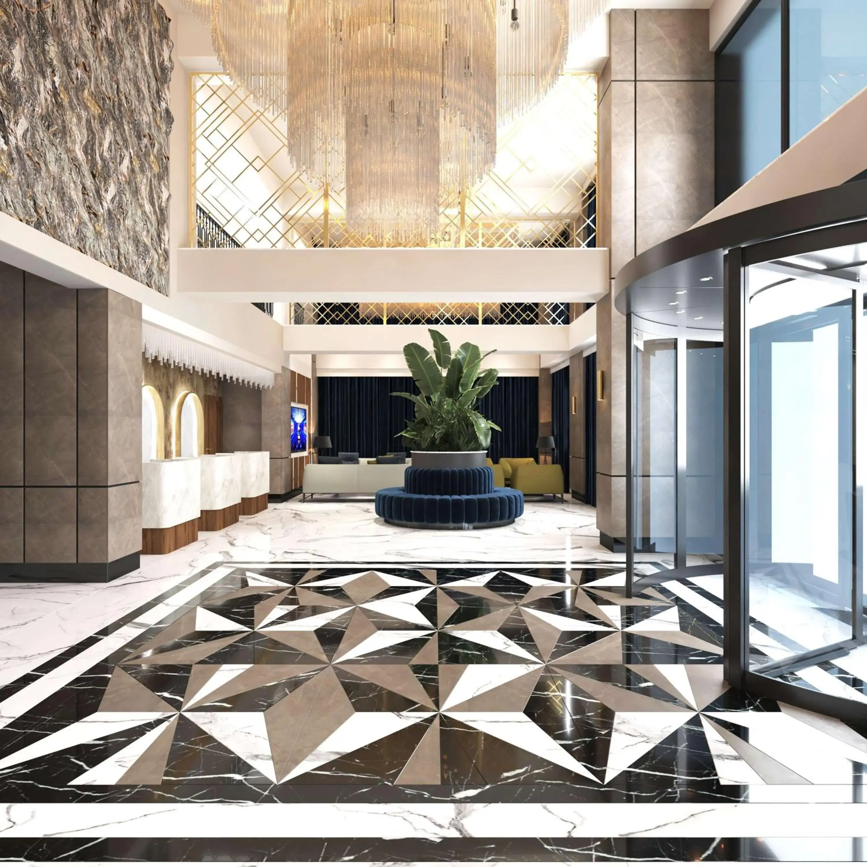 Lobby or reception in Doubletree By Hilton Suites Trabzon Yomra Lobby or reception in Doubletree By Hilton Suites Trabzon Yomra
