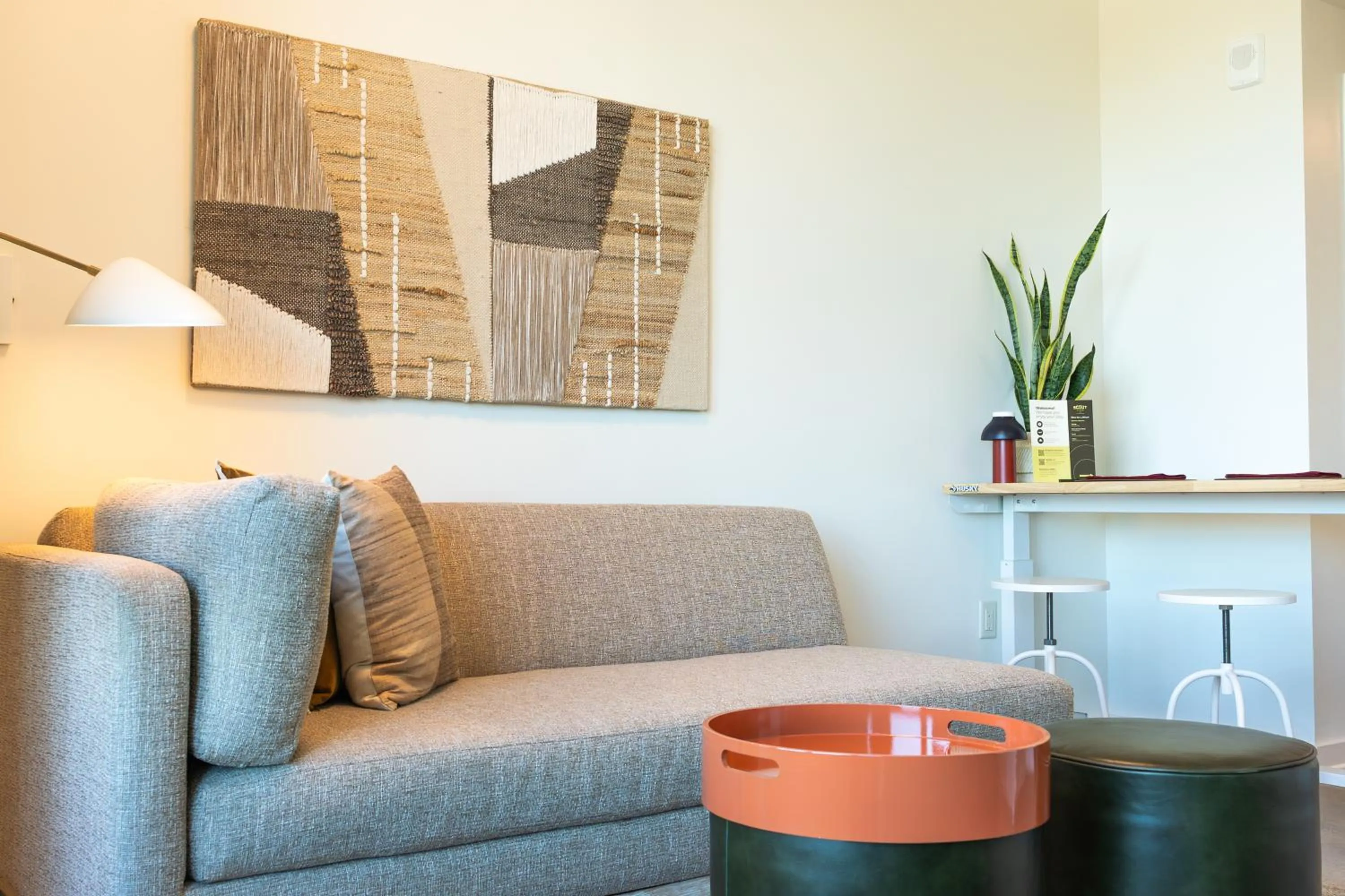 Living room in Scout Living, powered by Placemakr - Midtown