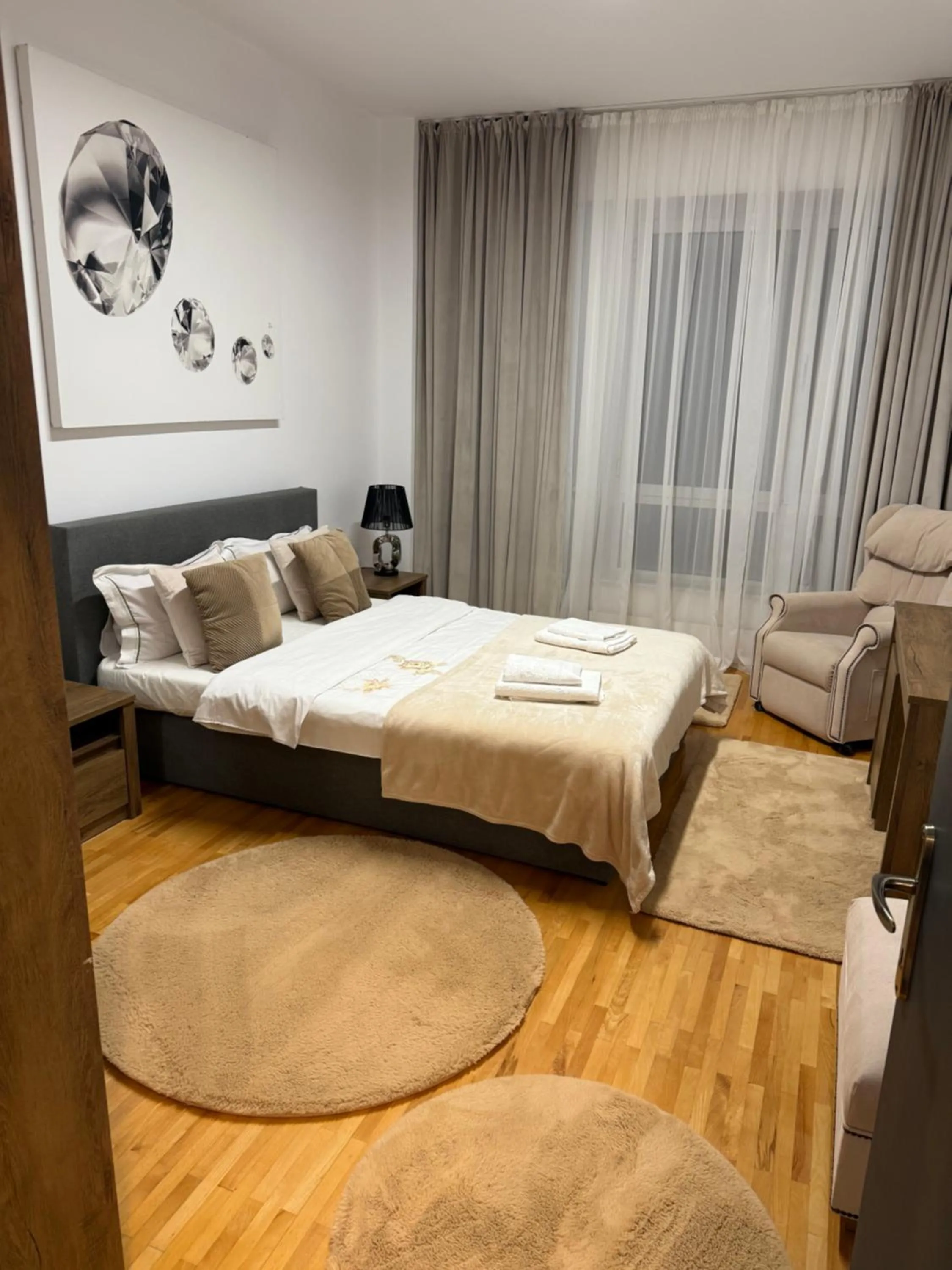 Bed in Muha ApartHotel
