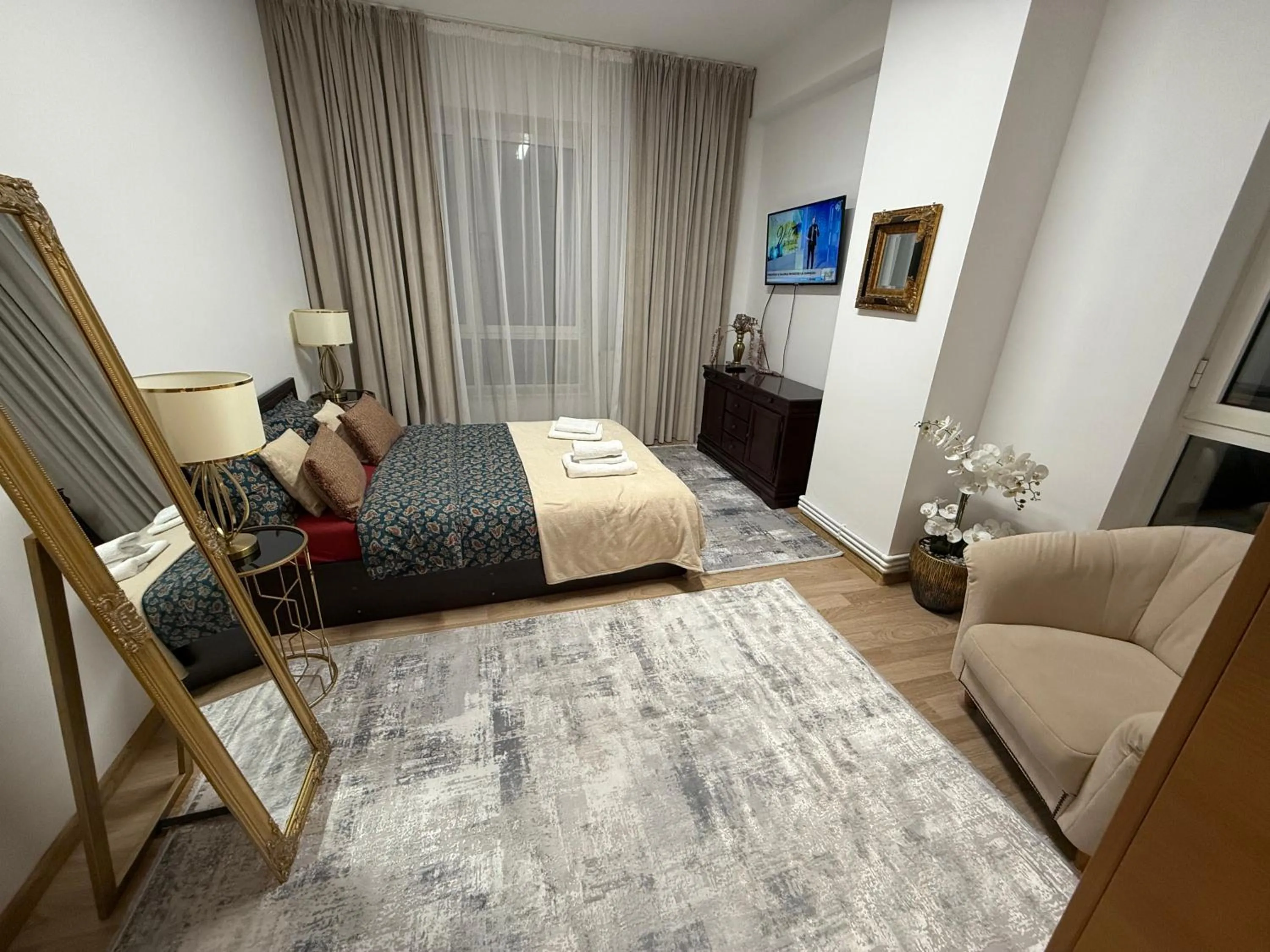 Bed in Muha ApartHotel