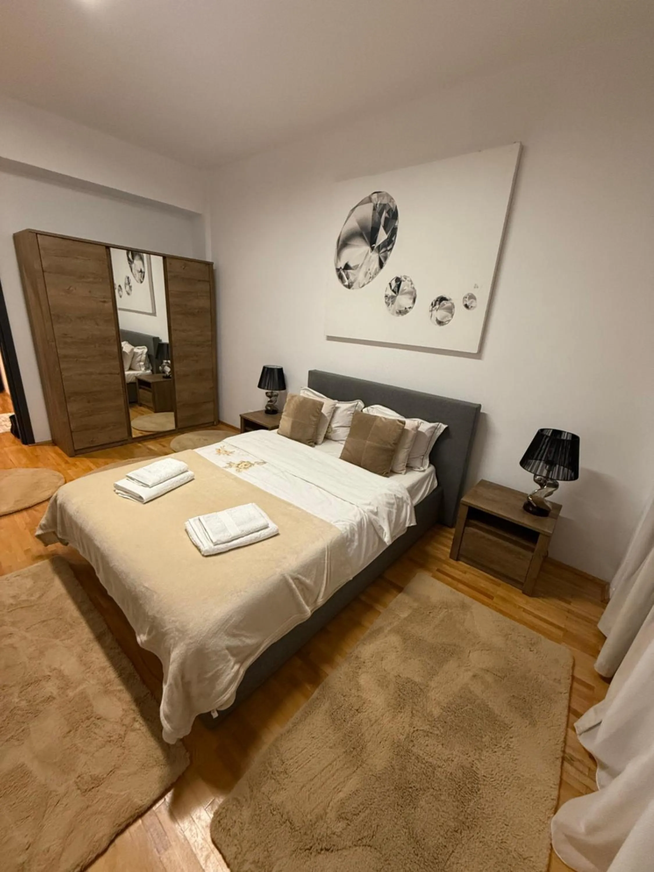 Bed in Muha ApartHotel