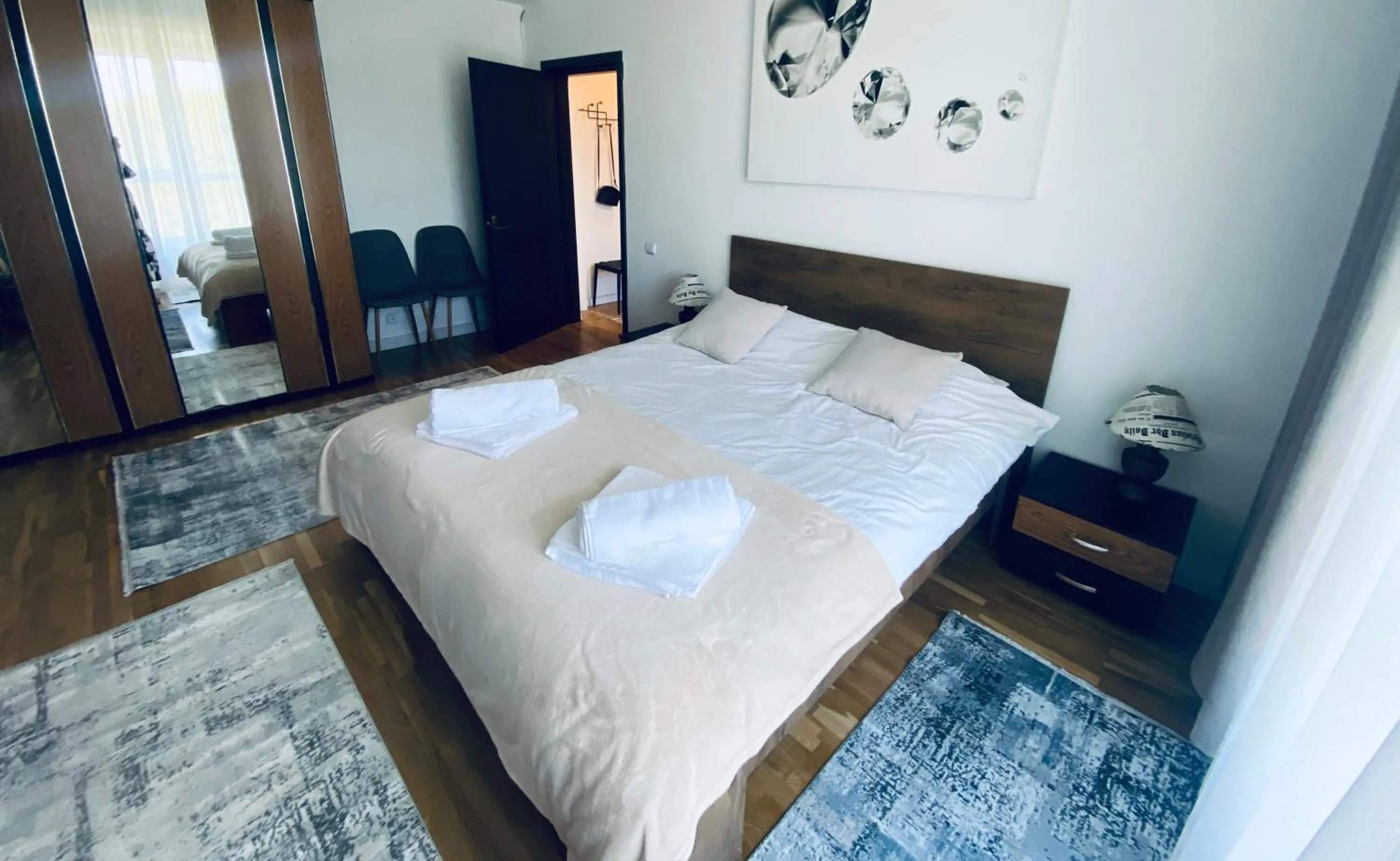 Bed in Muha ApartHotel