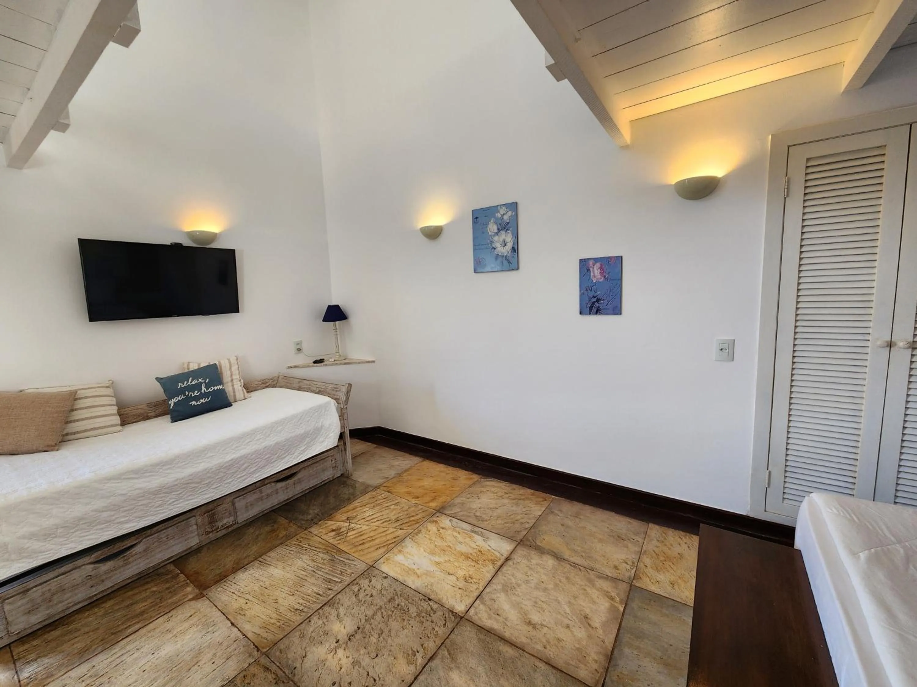 TV and multimedia, Bed in Pousada Dreamland Buzios