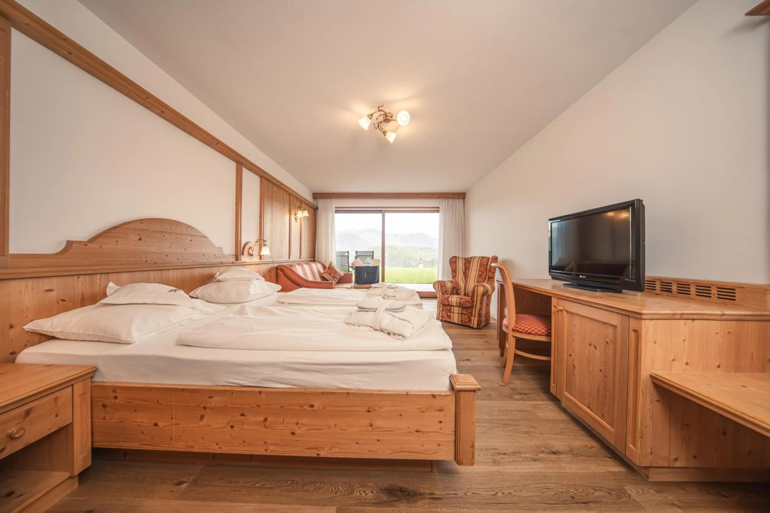 Bed in Hotel Rosslaufhof