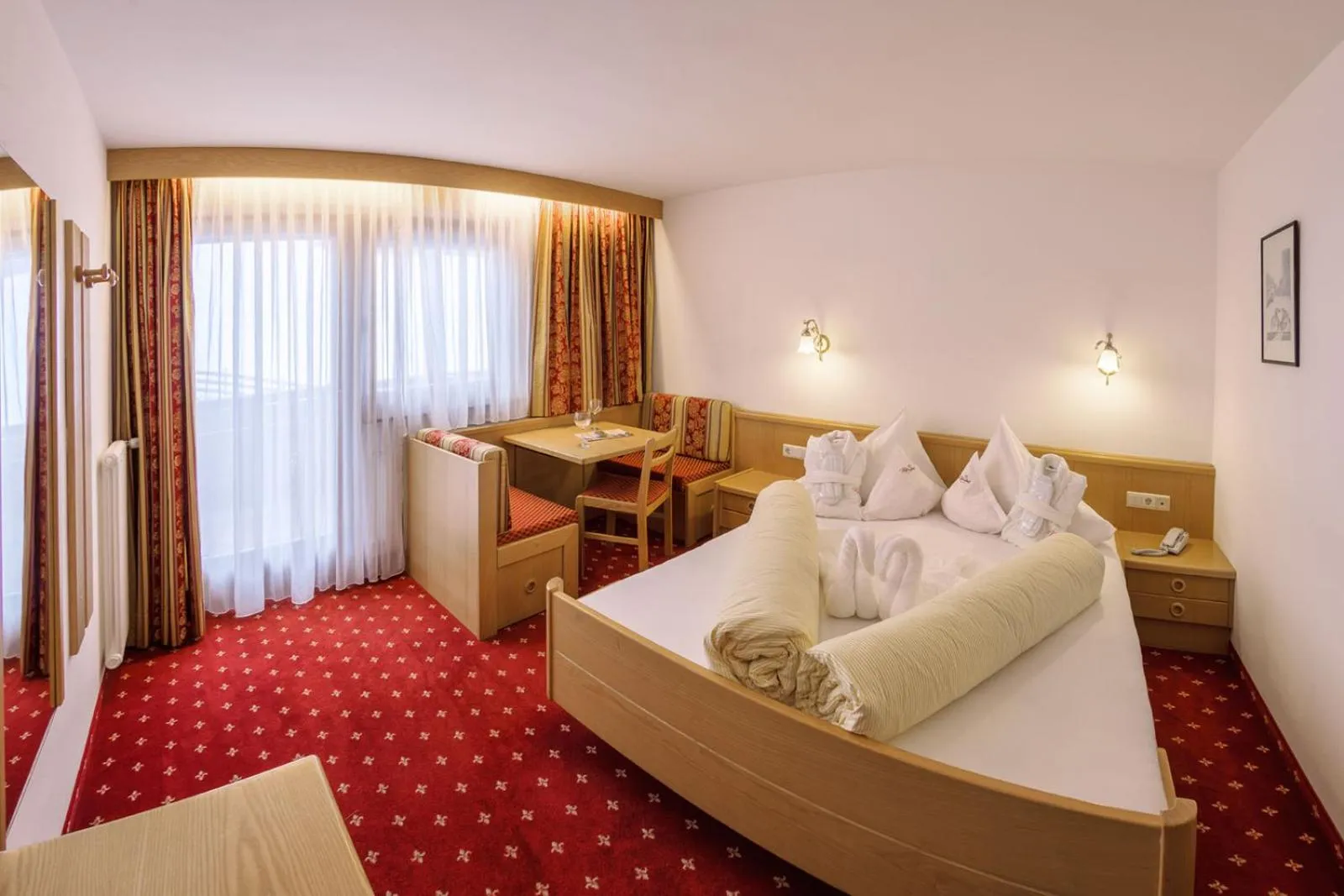 Bed in Hotel Rosslaufhof