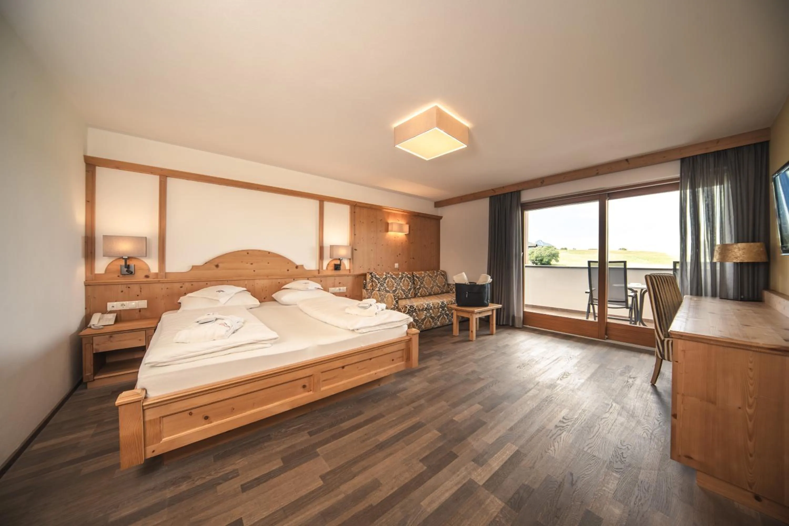 Bed in Hotel Rosslaufhof