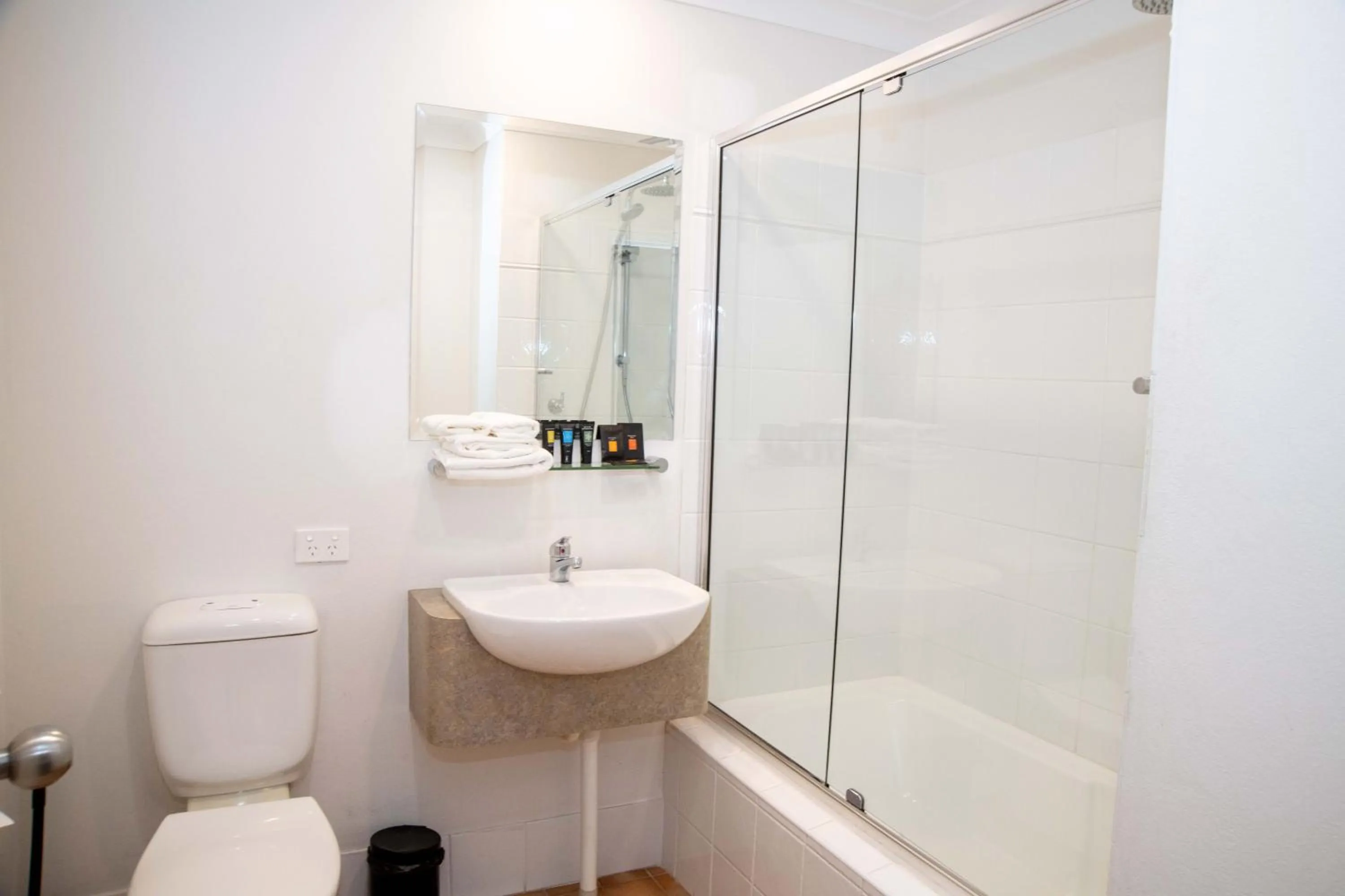 Bathroom in Town Square Motel