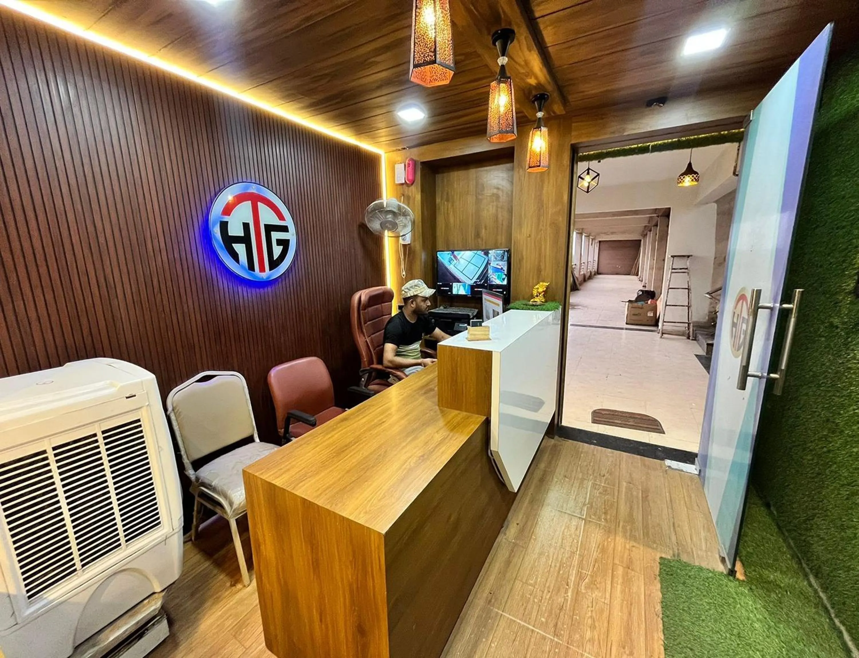 Lobby or reception in Hotel The Grand Near Maninagar Railway Station Ahmedabad