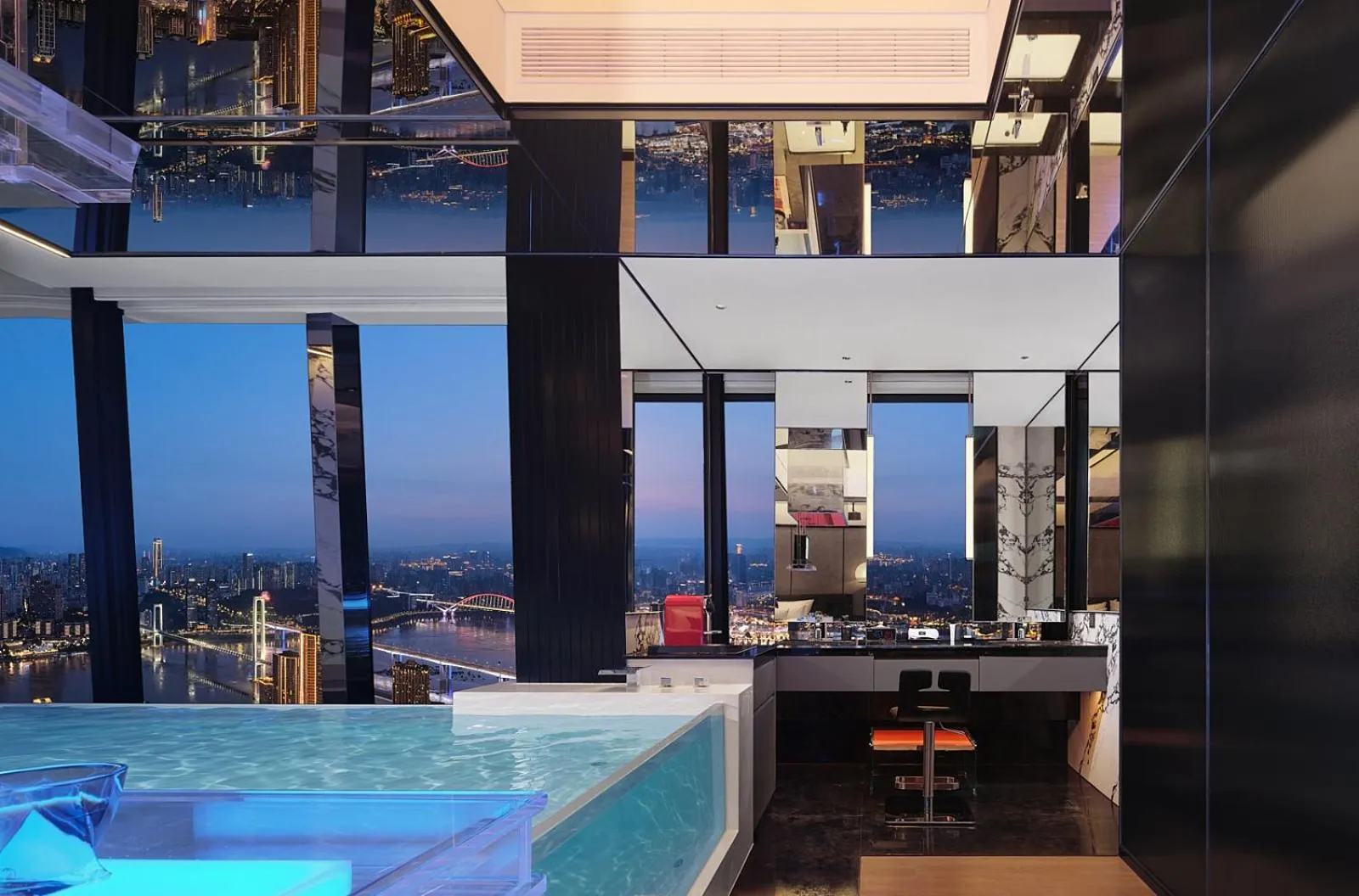 Photo of the whole room in ISEYA Panoramic Hotel Chongqing Jiefangbei Flagship