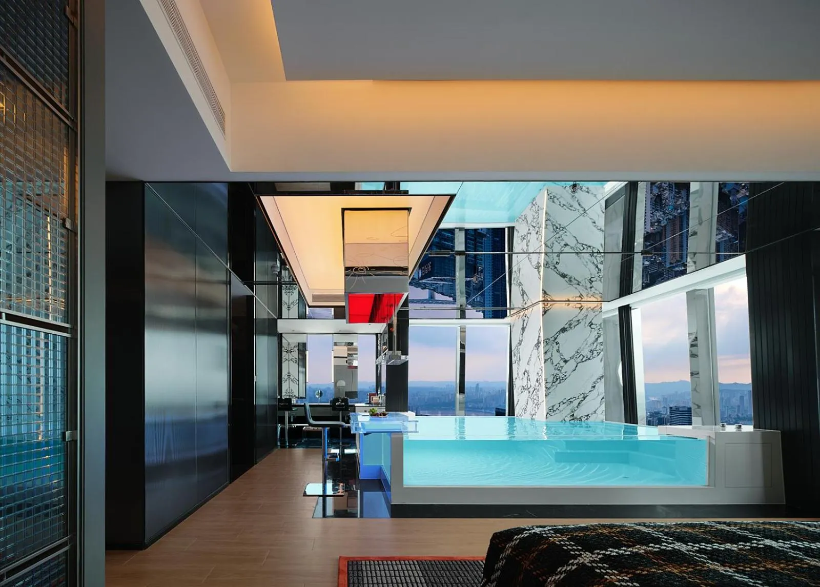 Photo of the whole room in ISEYA Panoramic Hotel Chongqing Jiefangbei Flagship