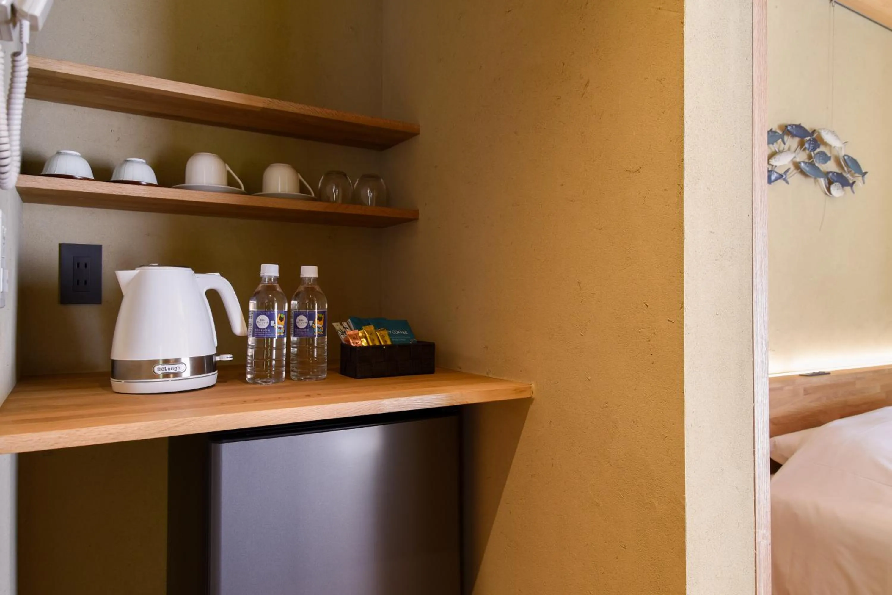 Photo of the whole room, Bed in Kinshuusanso