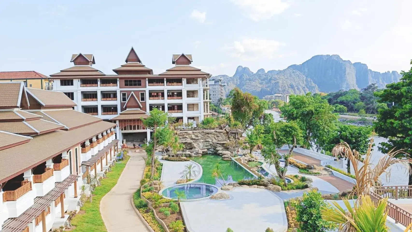 Property building in Phubarn VimarnVangvieng Resort Property building in Phubarn VimarnVangvieng Resort