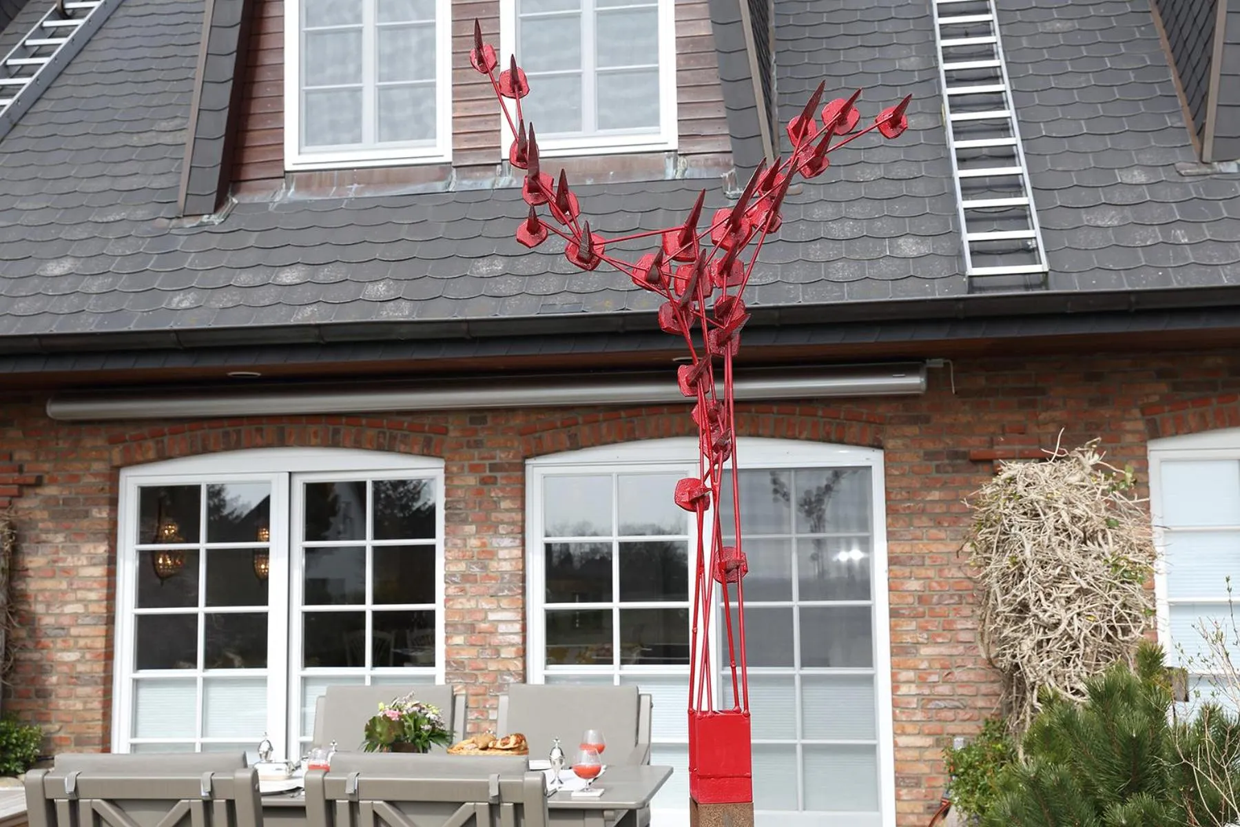 Balcony/Terrace in Ferienhaus Weetstich