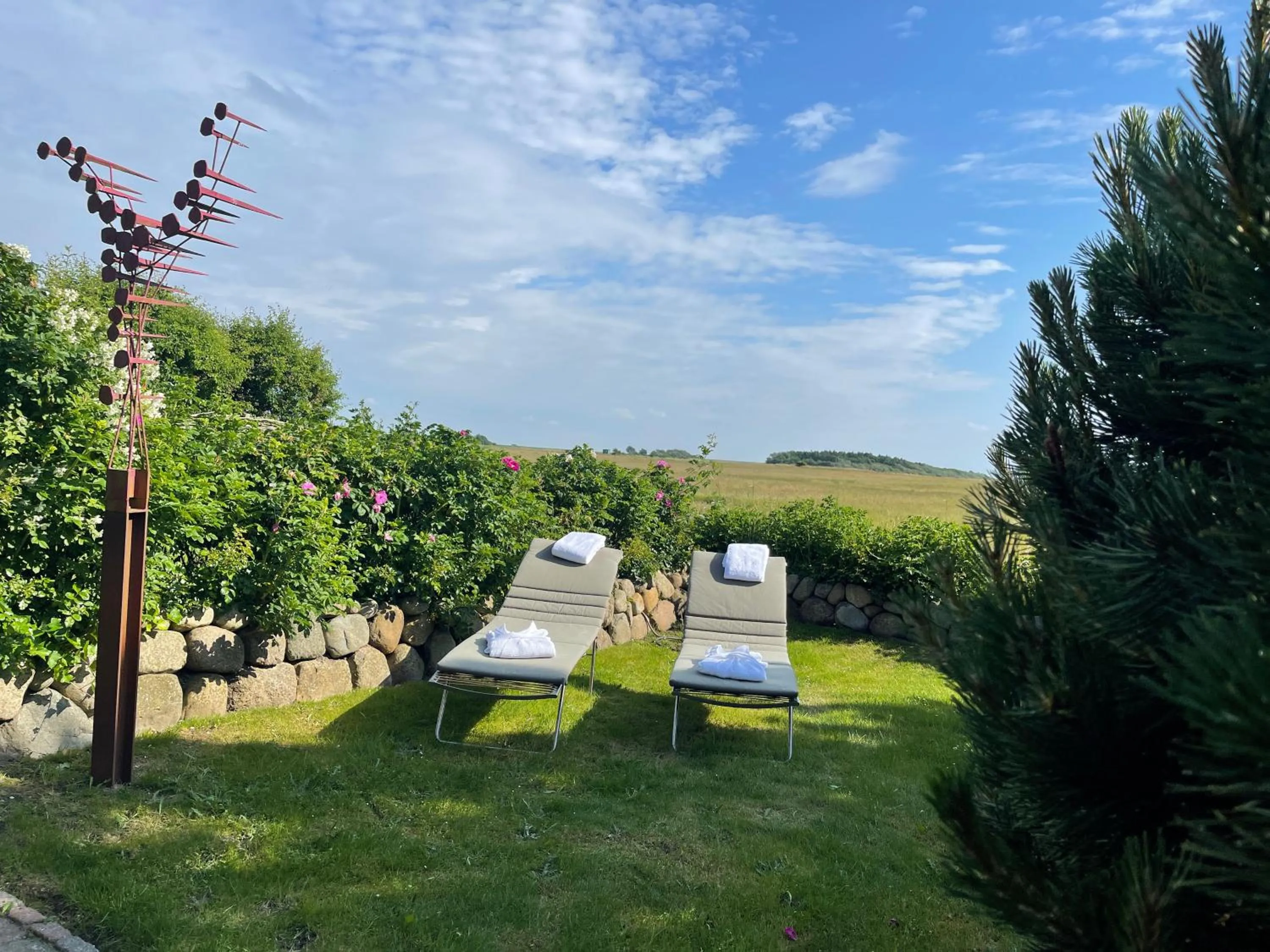 Garden in Ferienhaus Weetstich