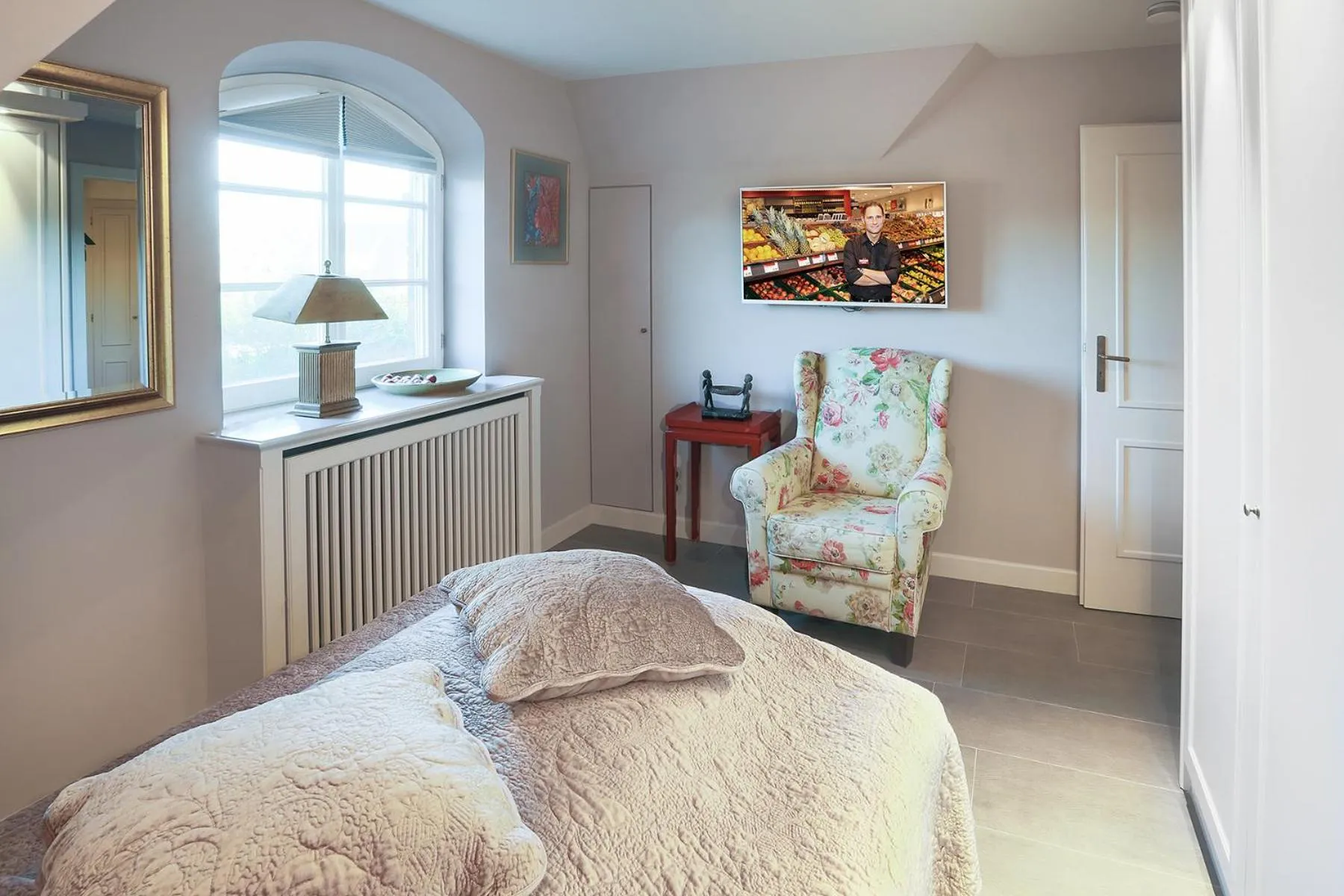 Bedroom, Bed in Ferienhaus Weetstich