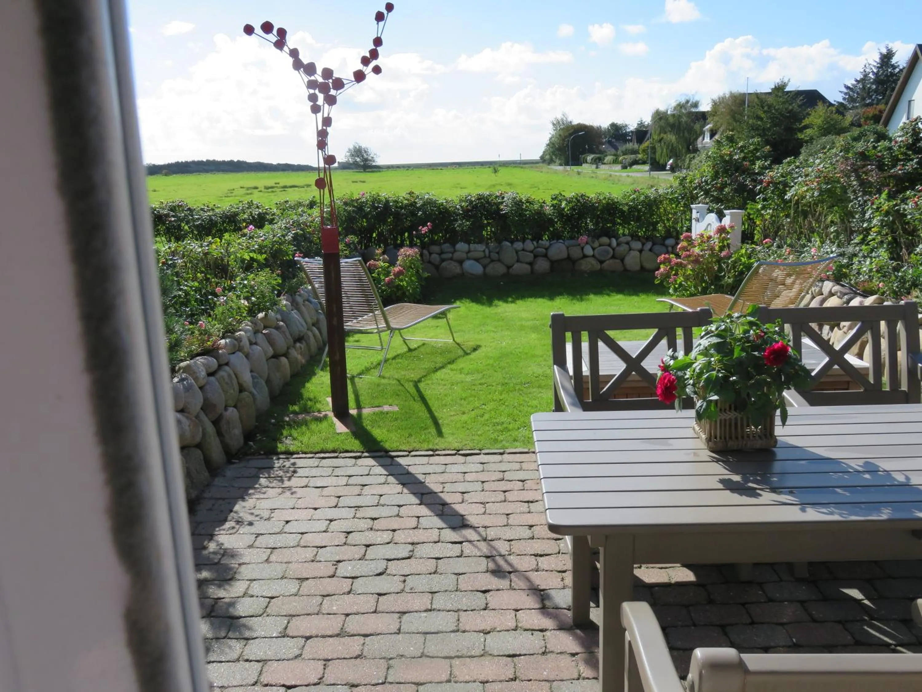 Garden in Ferienhaus Weetstich