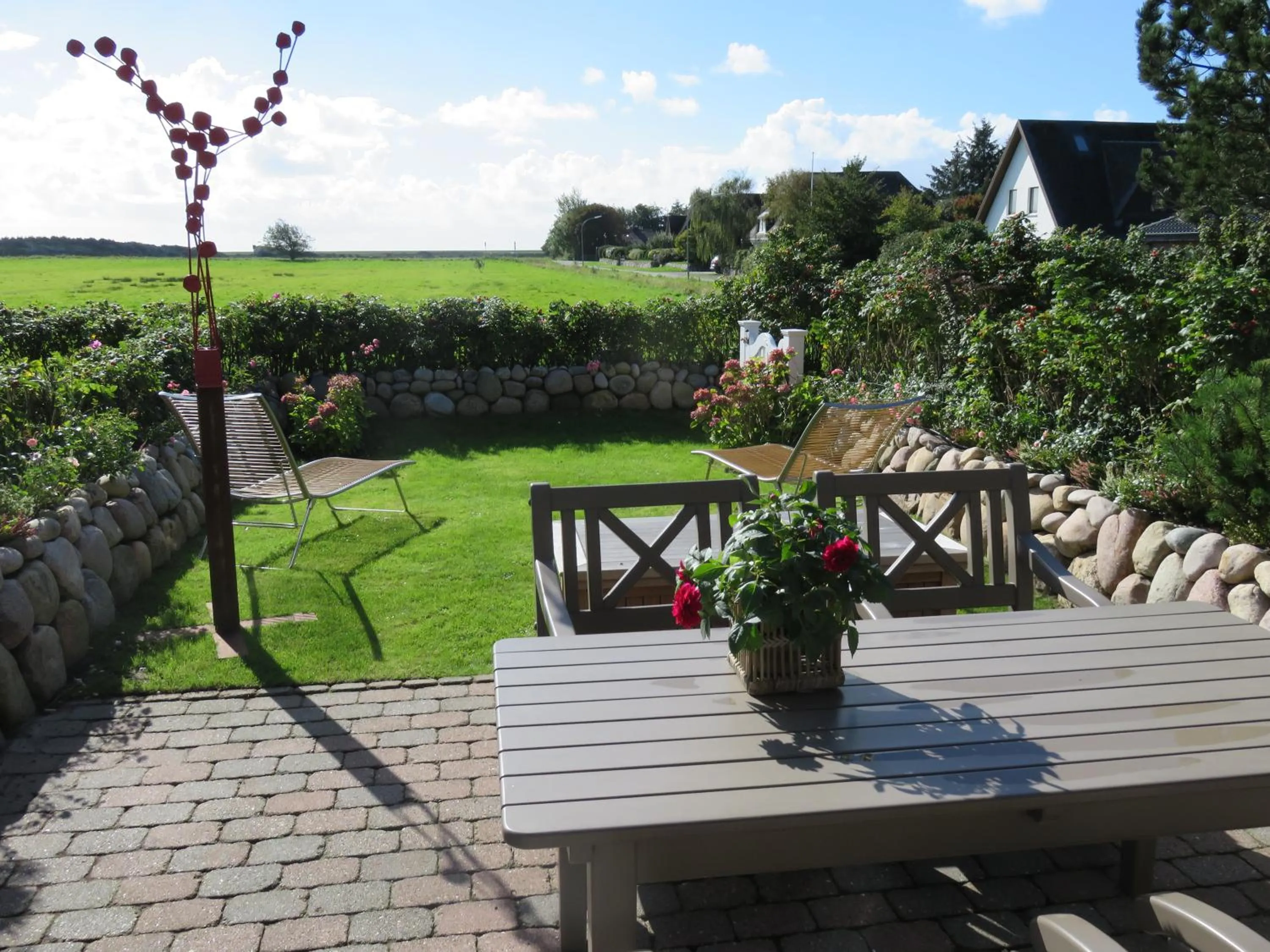 Garden in Ferienhaus Weetstich