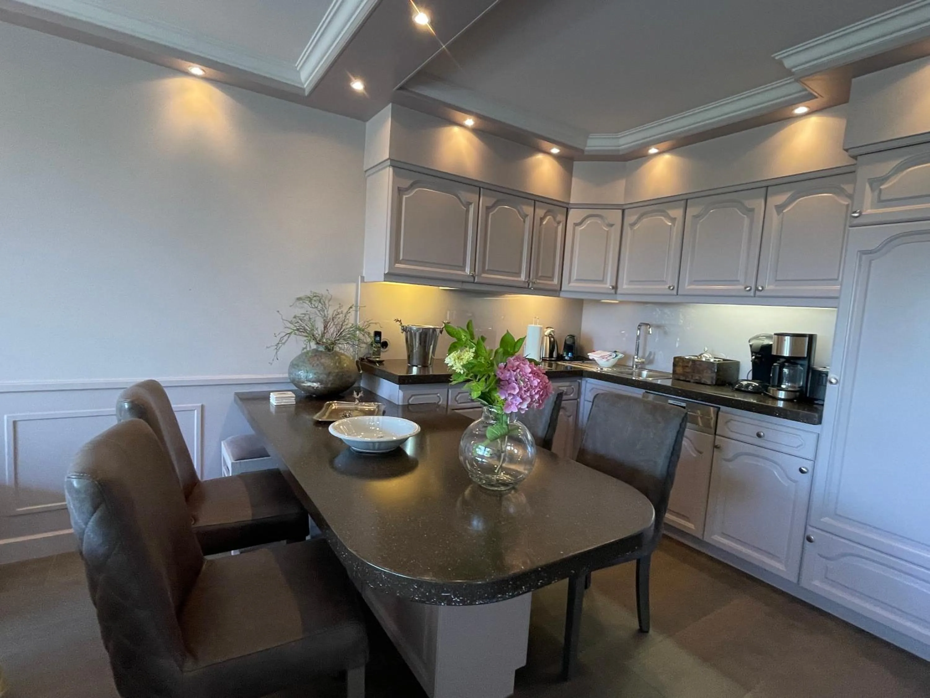 Kitchen or kitchenette in Ferienhaus Weetstich