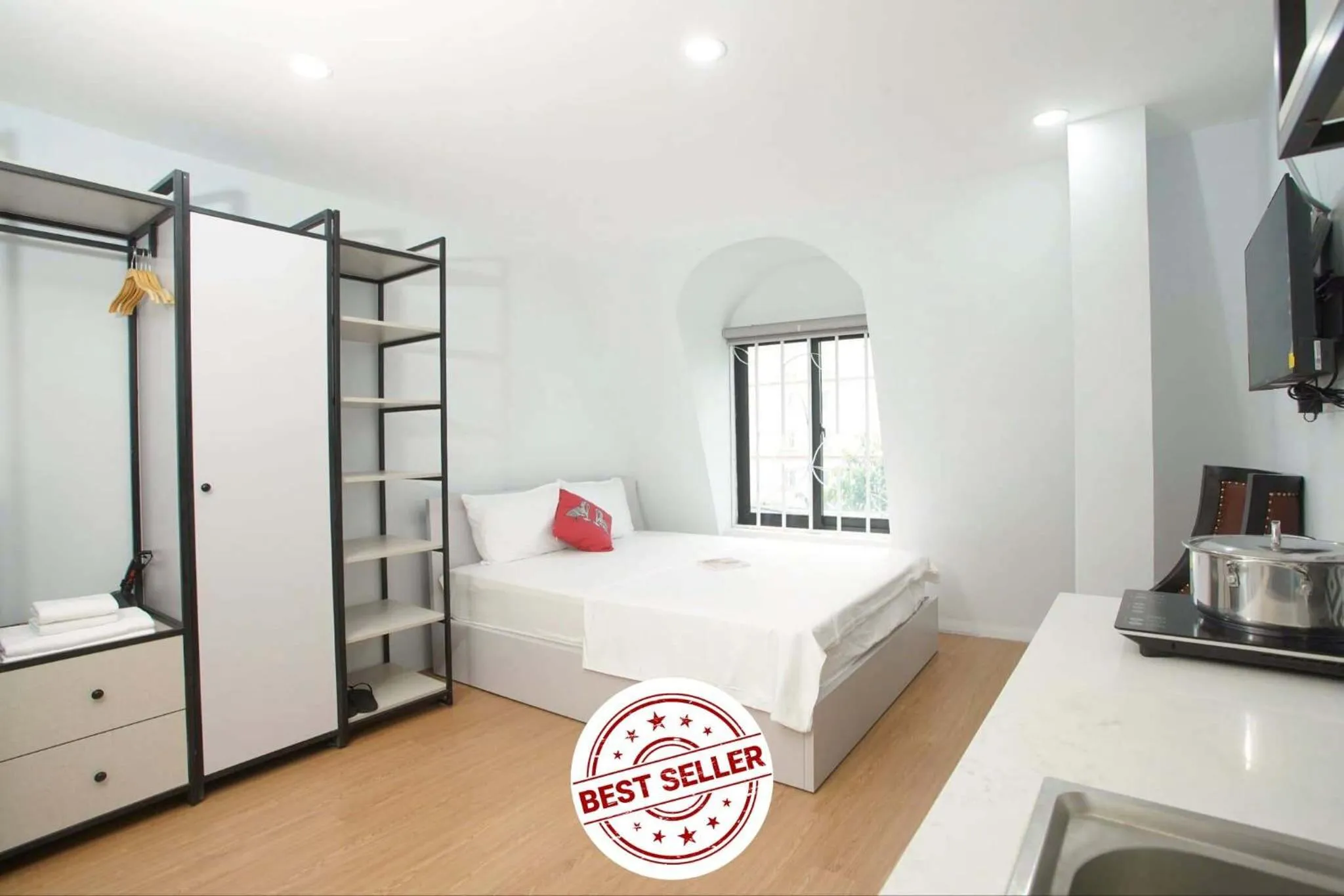 Bed in Eco Nest Hotel & Apartment