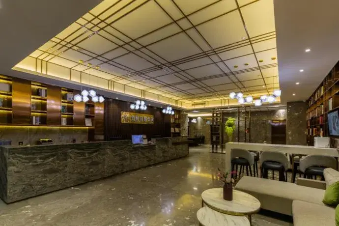 Lobby or reception in Poltton International Apartment Zhongshan Xiaolan Taifeng Branch Lobby or reception in Poltton International Apartment Zhongshan Xiaolan Taifeng Branch