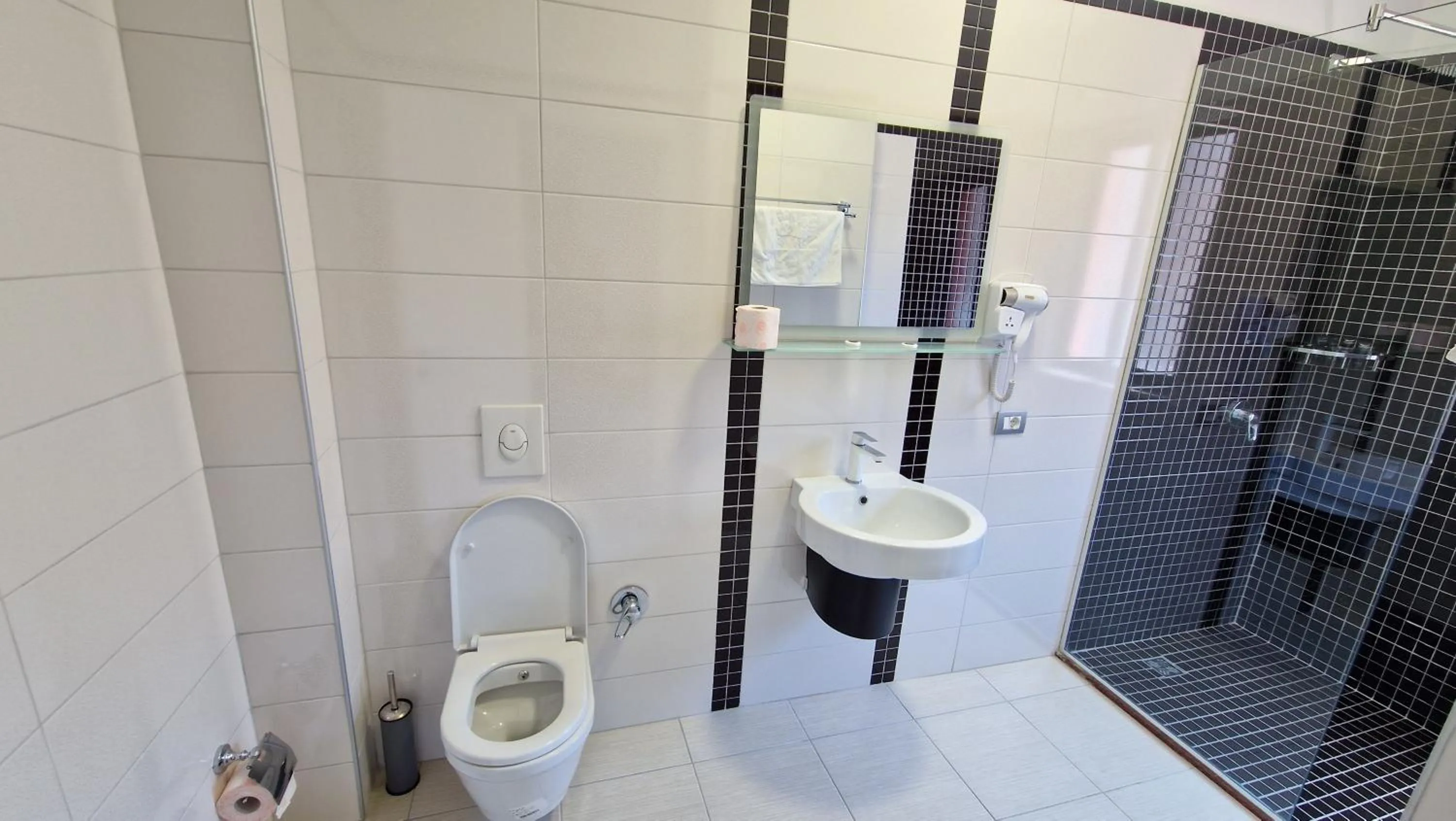 Shower in Frekel Hotel