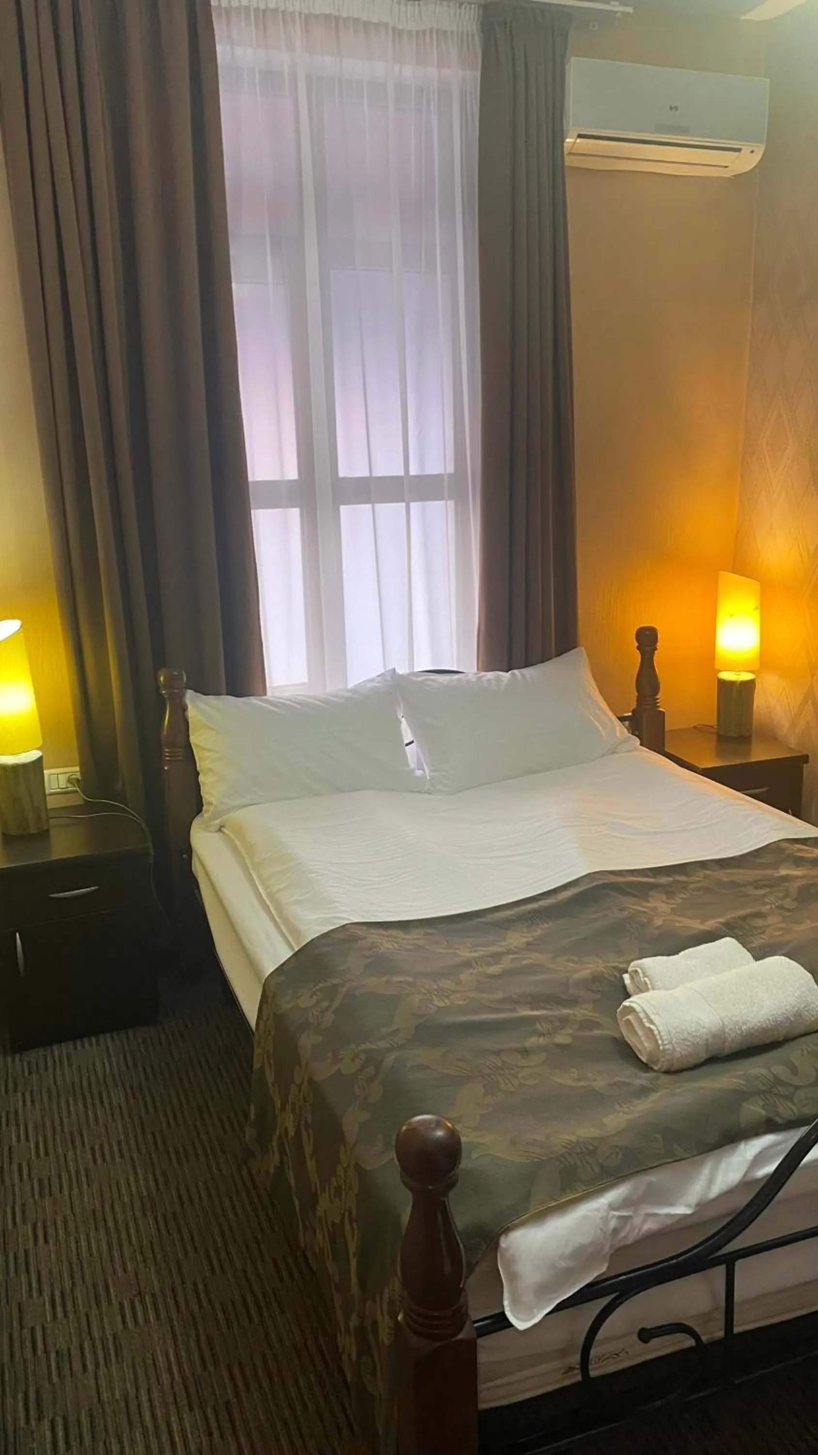 Bed in Hotel Old Rustaveli