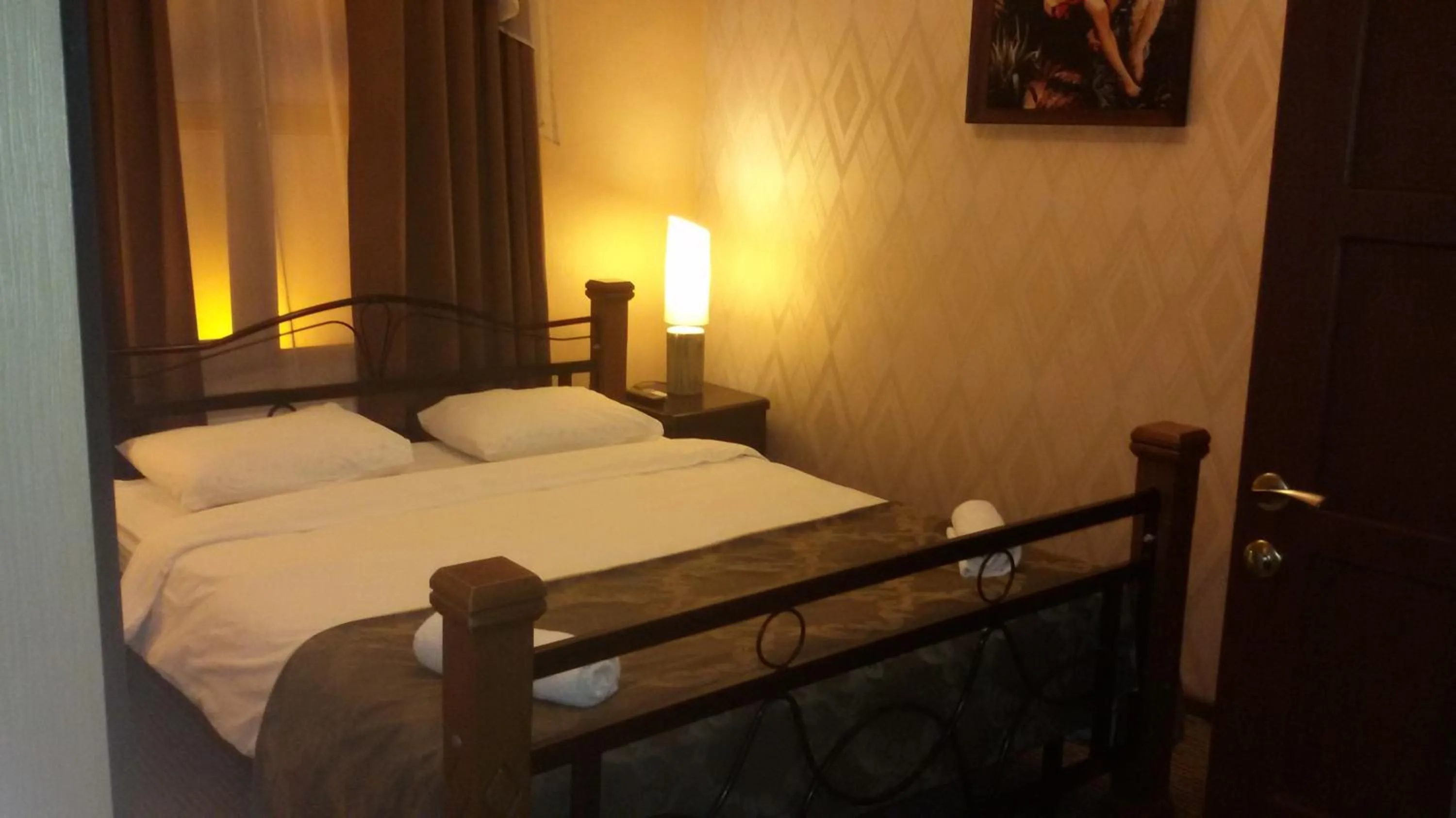 Bed in Hotel Old Rustaveli